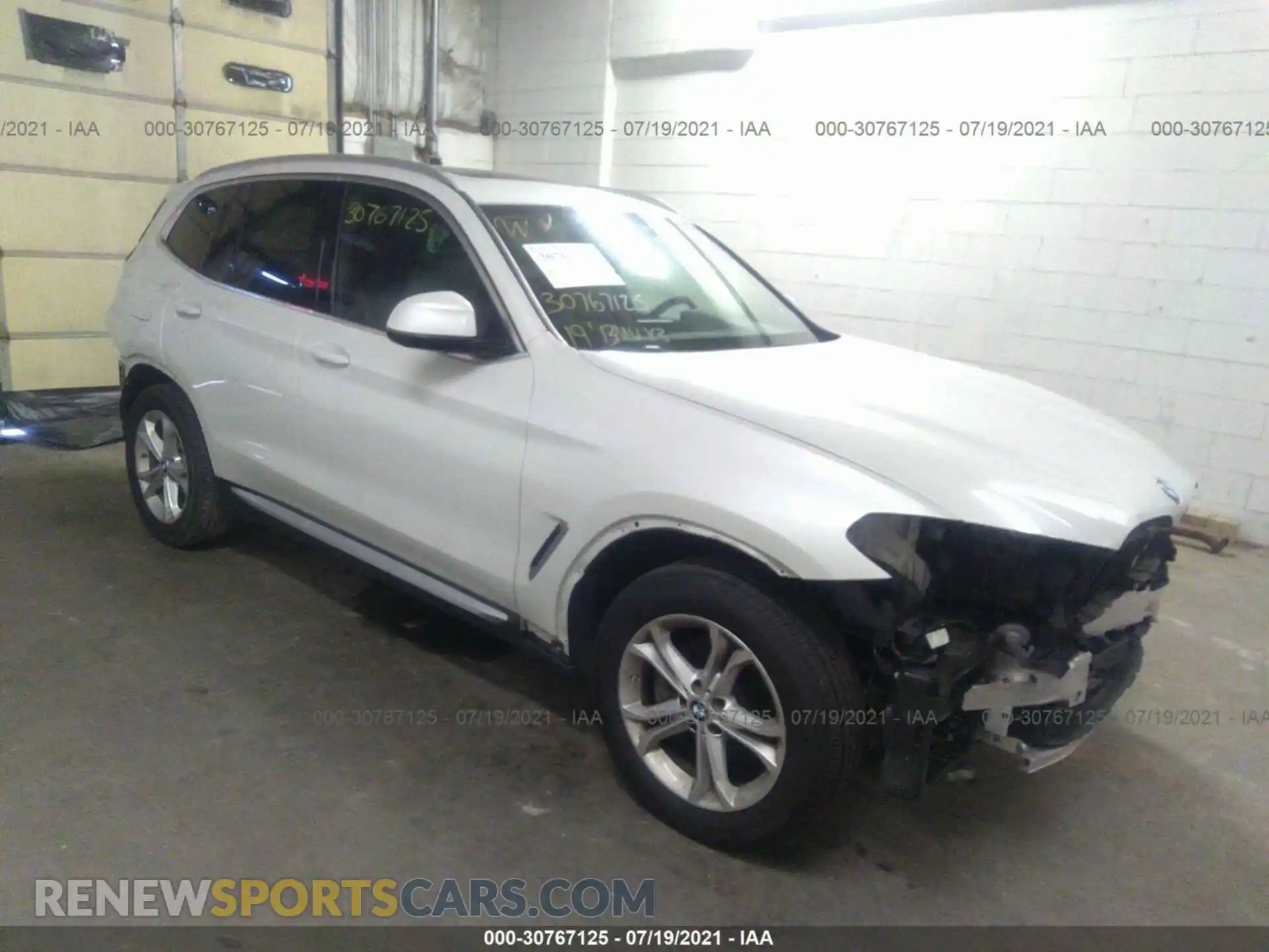 1 Photograph of a damaged car 5UXTR9C52KLP90867 BMW X3 2019