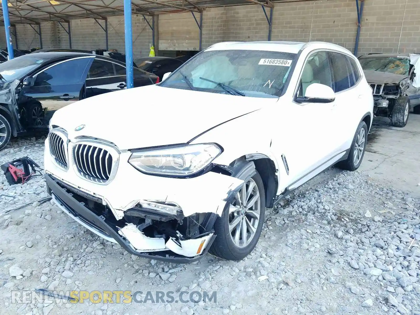 2 Photograph of a damaged car 5UXTR9C52KLP93946 BMW X3 2019
