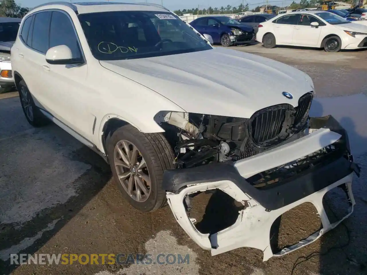 1 Photograph of a damaged car 5UXTR9C53KLP87380 BMW X3 2019