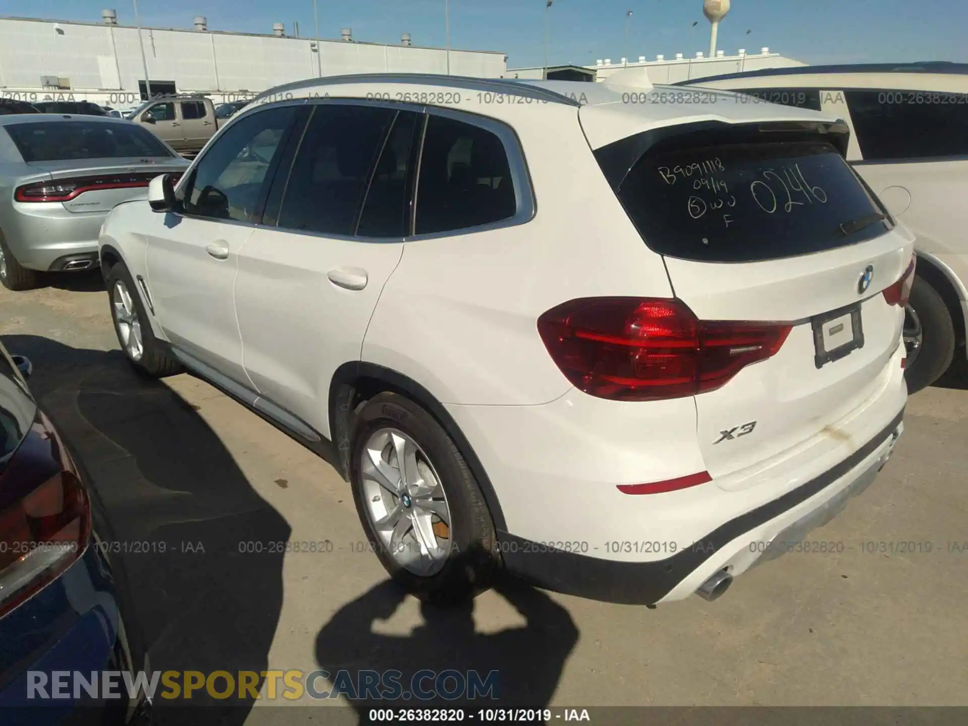 3 Photograph of a damaged car 5UXTR9C54KLD90246 BMW X3 2019