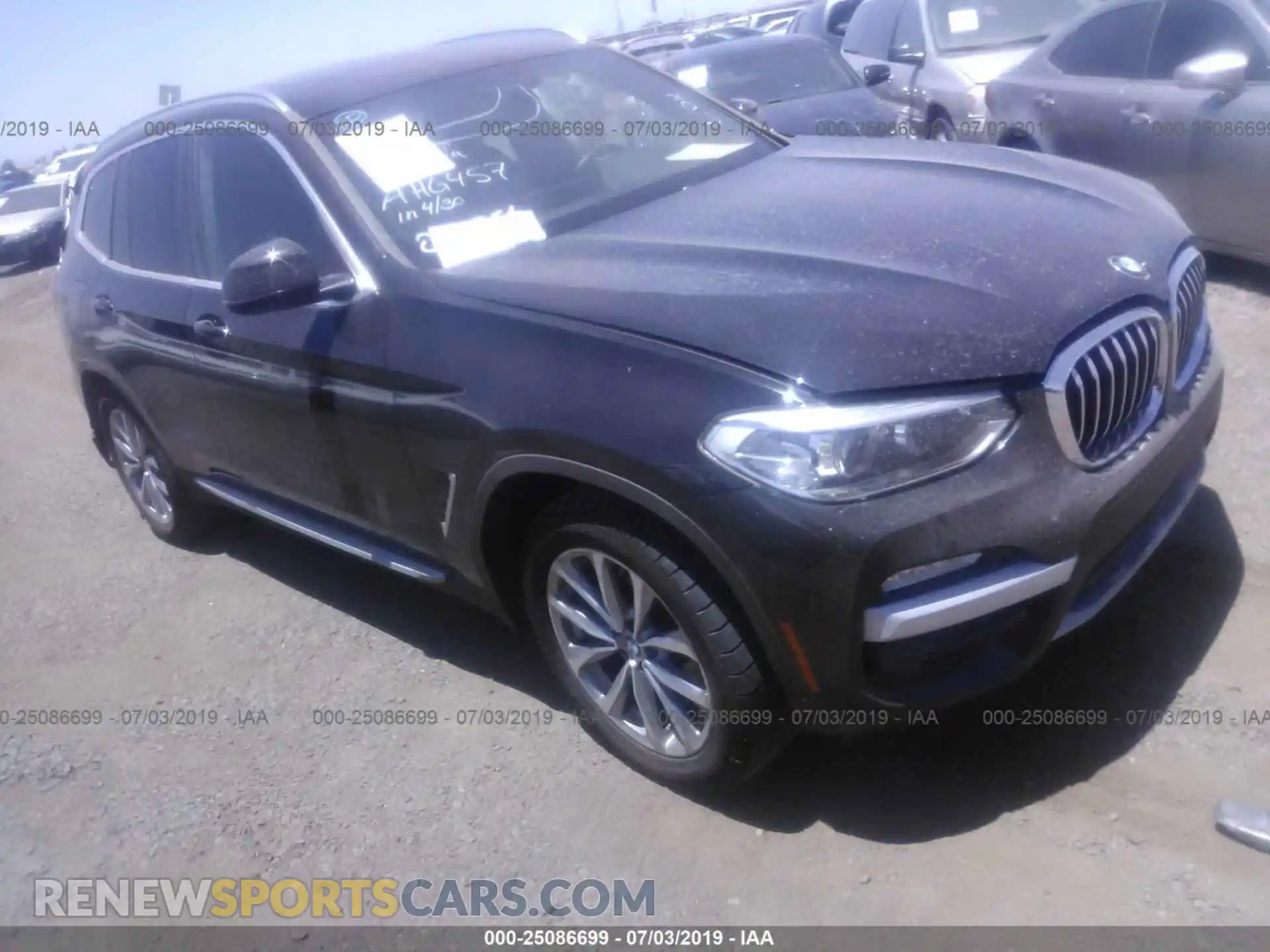 1 Photograph of a damaged car 5UXTR9C54KLD91333 BMW X3 2019