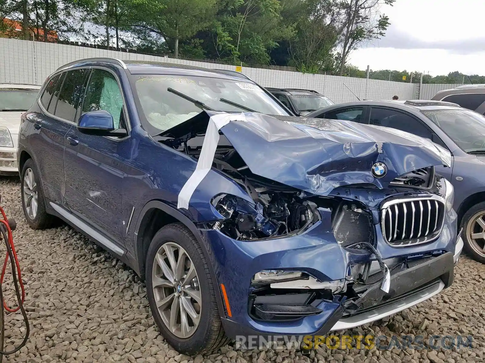 1 Photograph of a damaged car 5UXTR9C54KLD98654 BMW X3 2019