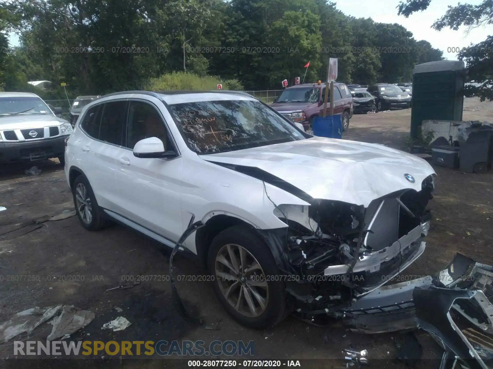 1 Photograph of a damaged car 5UXTR9C54KLP91874 BMW X3 2019