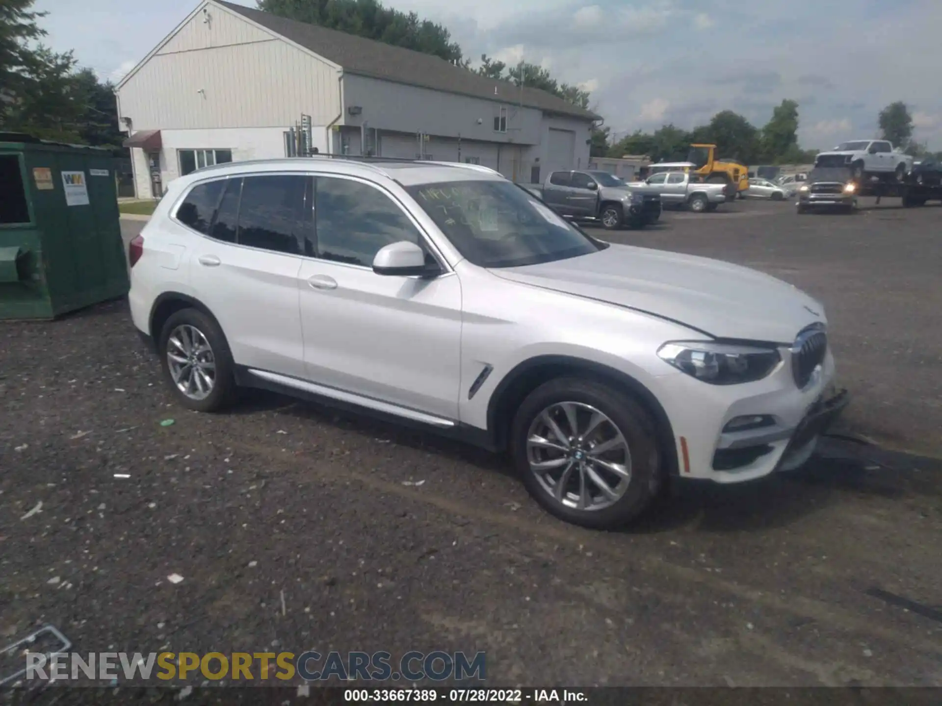 1 Photograph of a damaged car 5UXTR9C55KLD92037 BMW X3 2019