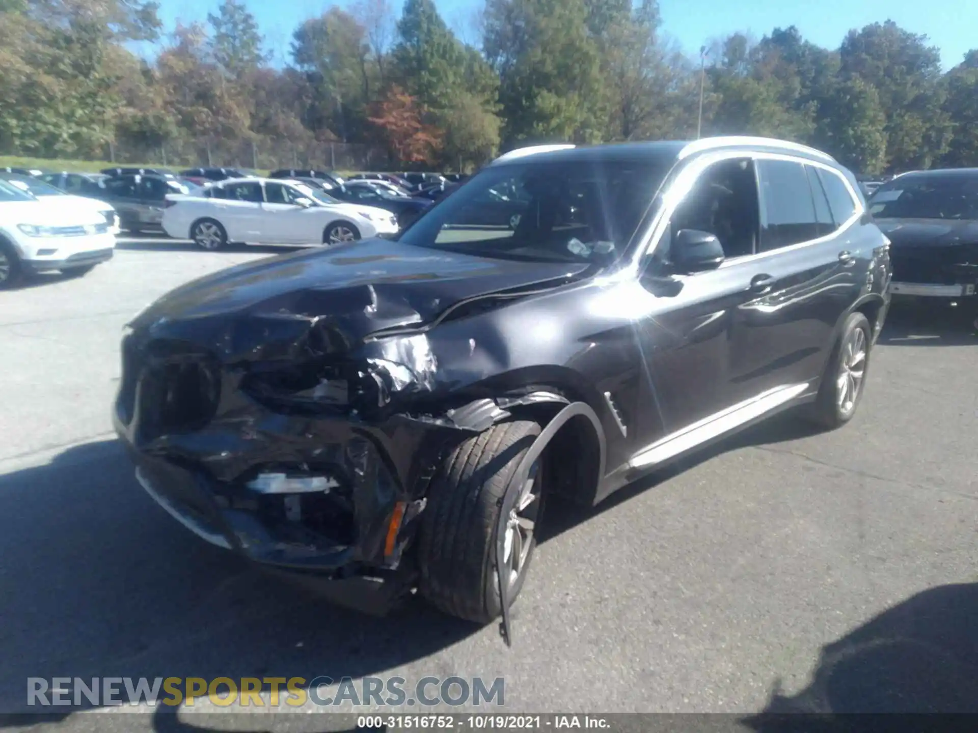 2 fotografías del automóvil dañado 5UXTR9C56KLP83582 BMW X3 2019