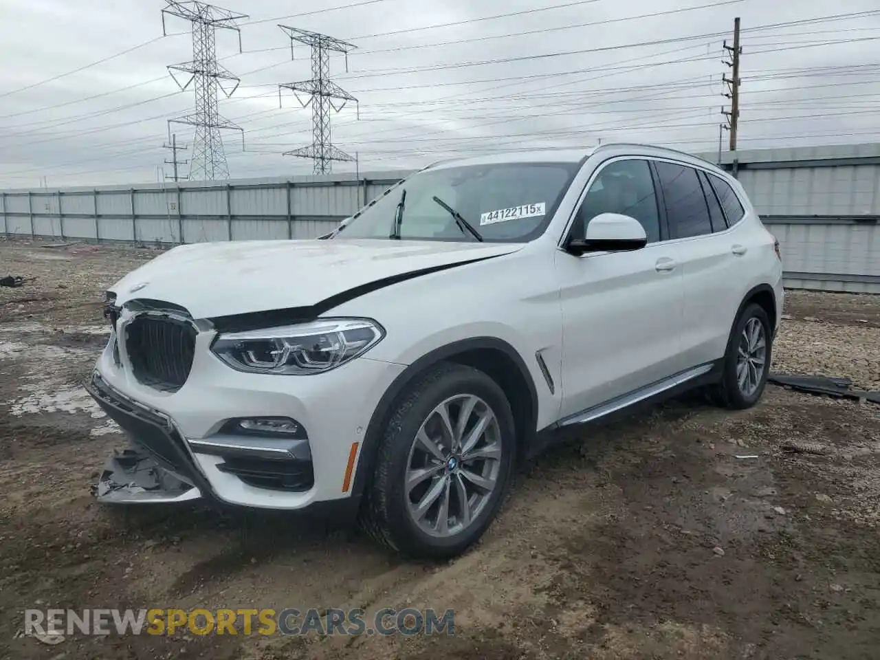1 Photograph of a damaged car 5UXTR9C56KLR03297 BMW X3 2019