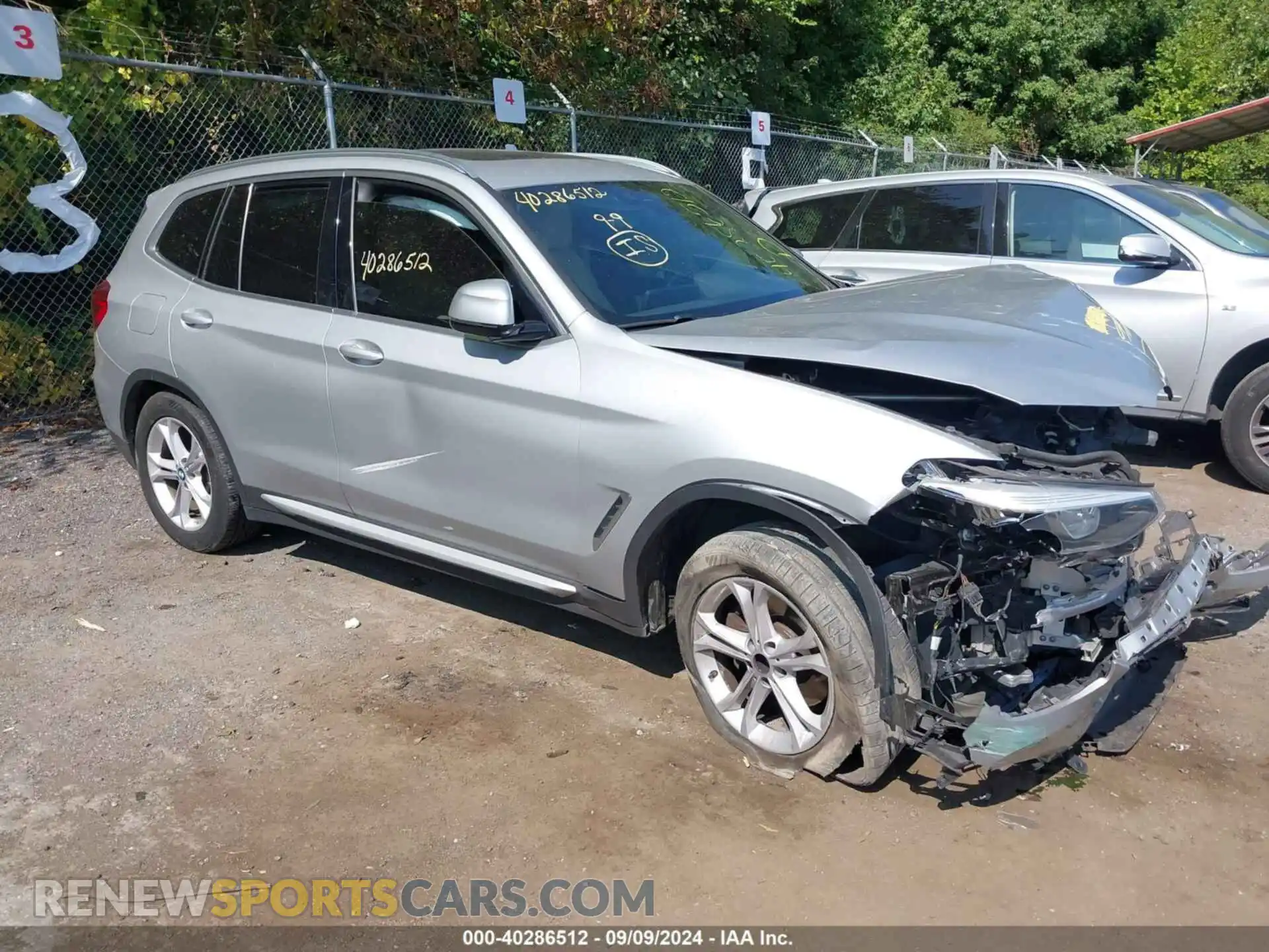 1 Photograph of a damaged car 5UXTR9C57KLD91262 BMW X3 2019
