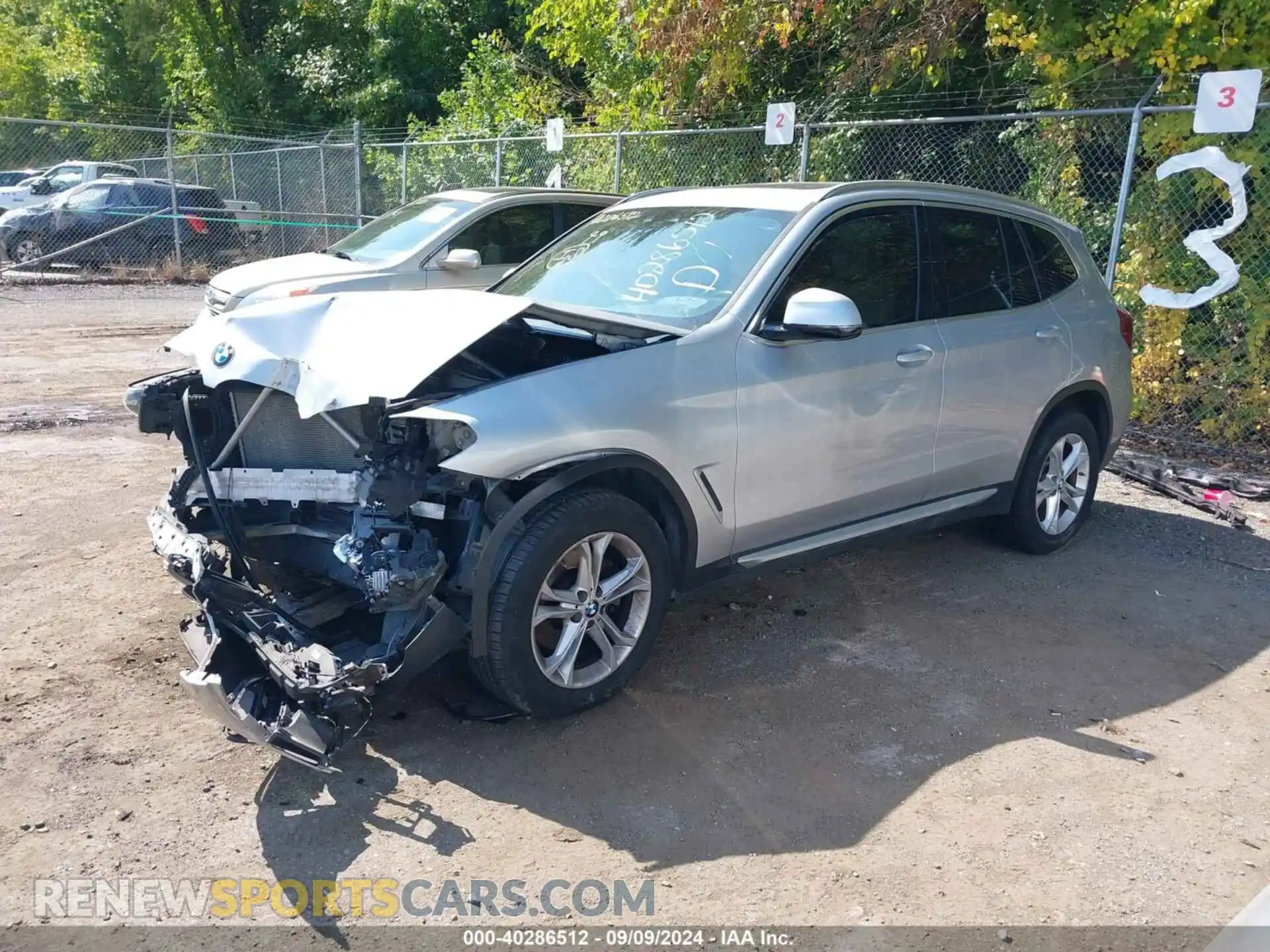 2 Photograph of a damaged car 5UXTR9C57KLD91262 BMW X3 2019