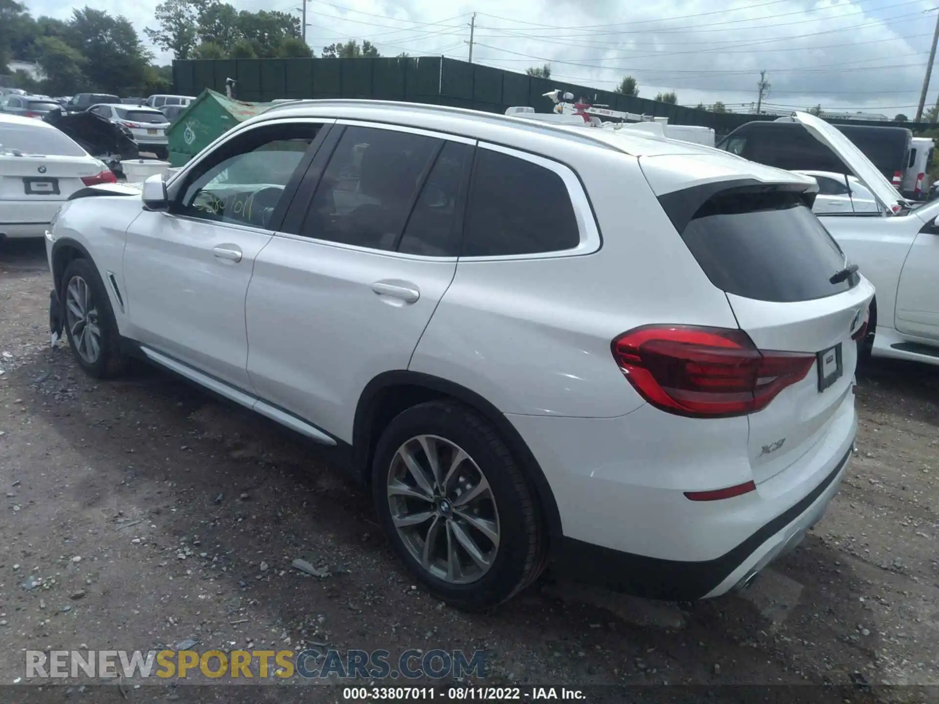 3 Photograph of a damaged car 5UXTR9C57KLE12854 BMW X3 2019