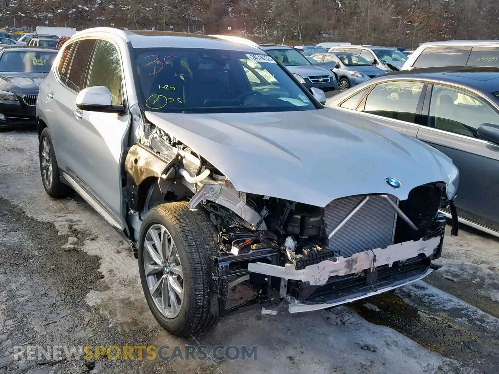 1 Photograph of a damaged car 5UXTR9C57KLE13745 BMW X3 2019