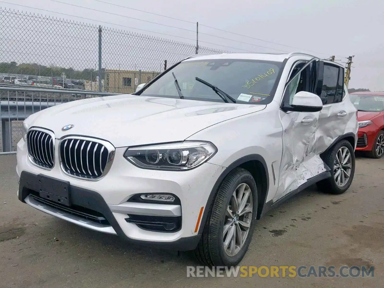2 Photograph of a damaged car 5UXTR9C57KLE19822 BMW X3 2019
