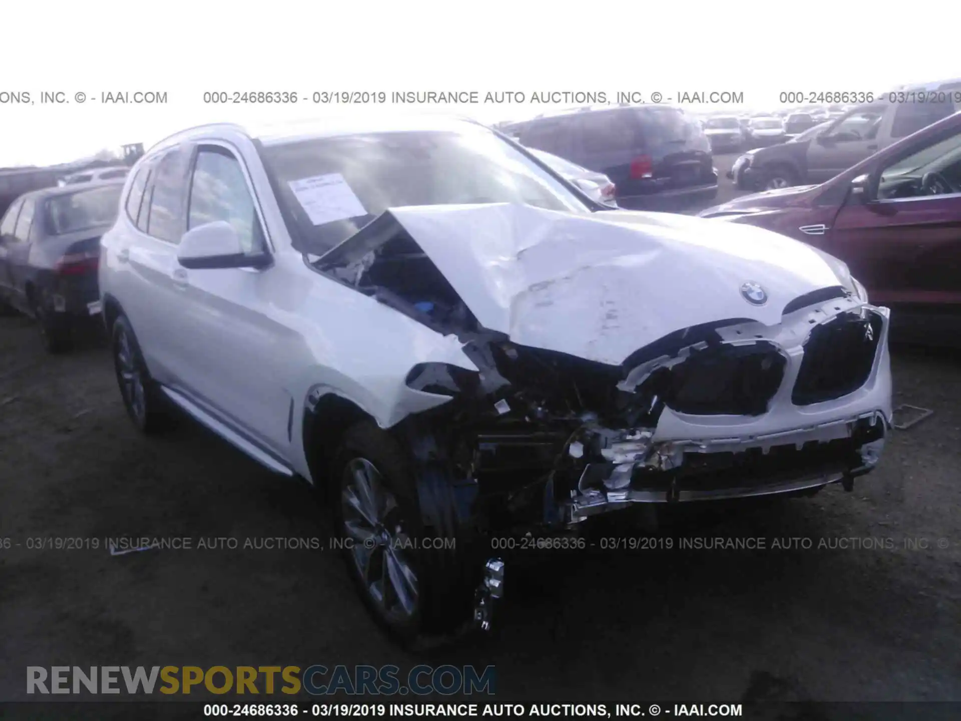 1 Photograph of a damaged car 5UXTR9C57KLE19853 BMW X3 2019