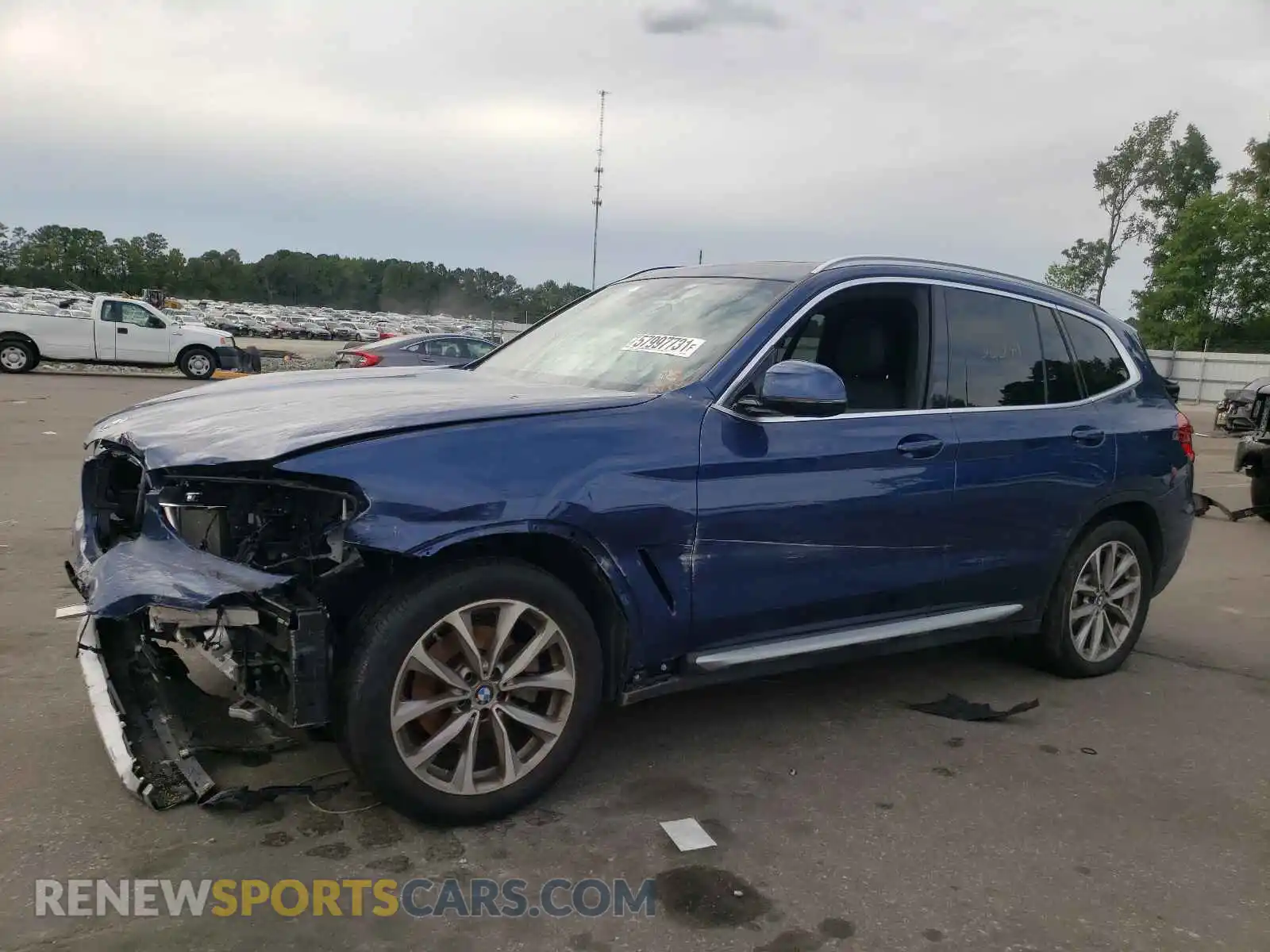 2 Photograph of a damaged car 5UXTR9C57KLE21568 BMW X3 2019