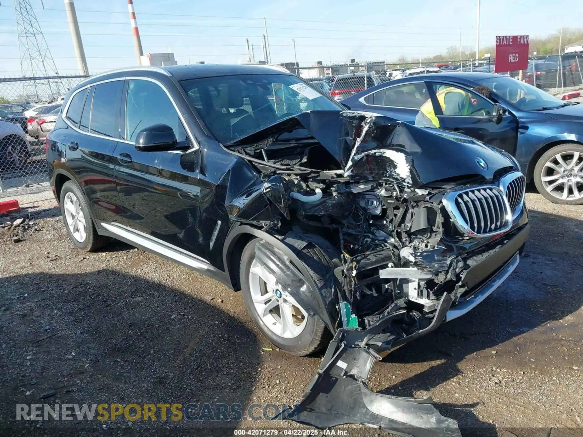 1 Photograph of a damaged car 5UXTR9C58KLD92243 BMW X3 2019