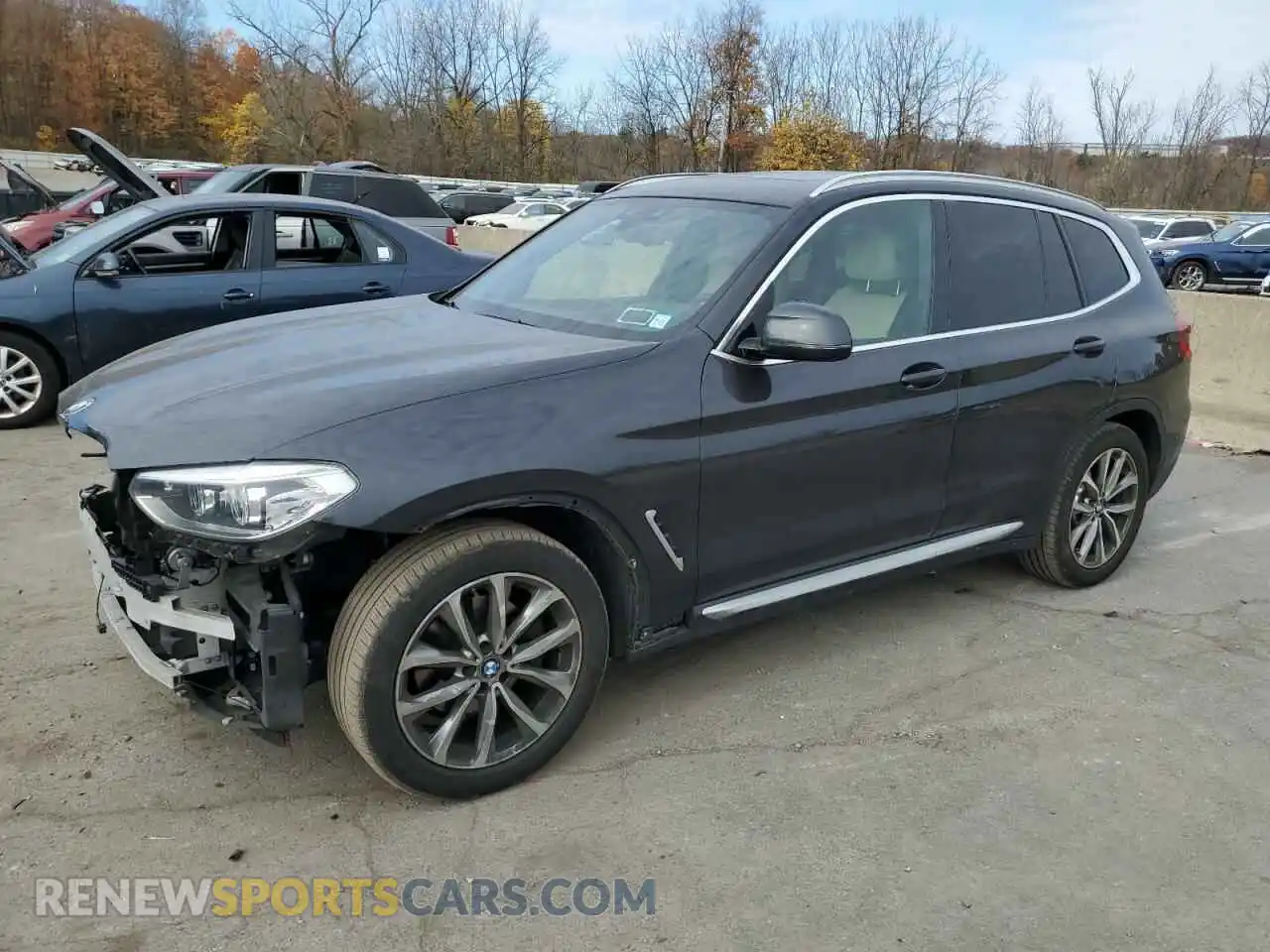 1 Photograph of a damaged car 5UXTR9C58KLE12345 BMW X3 2019