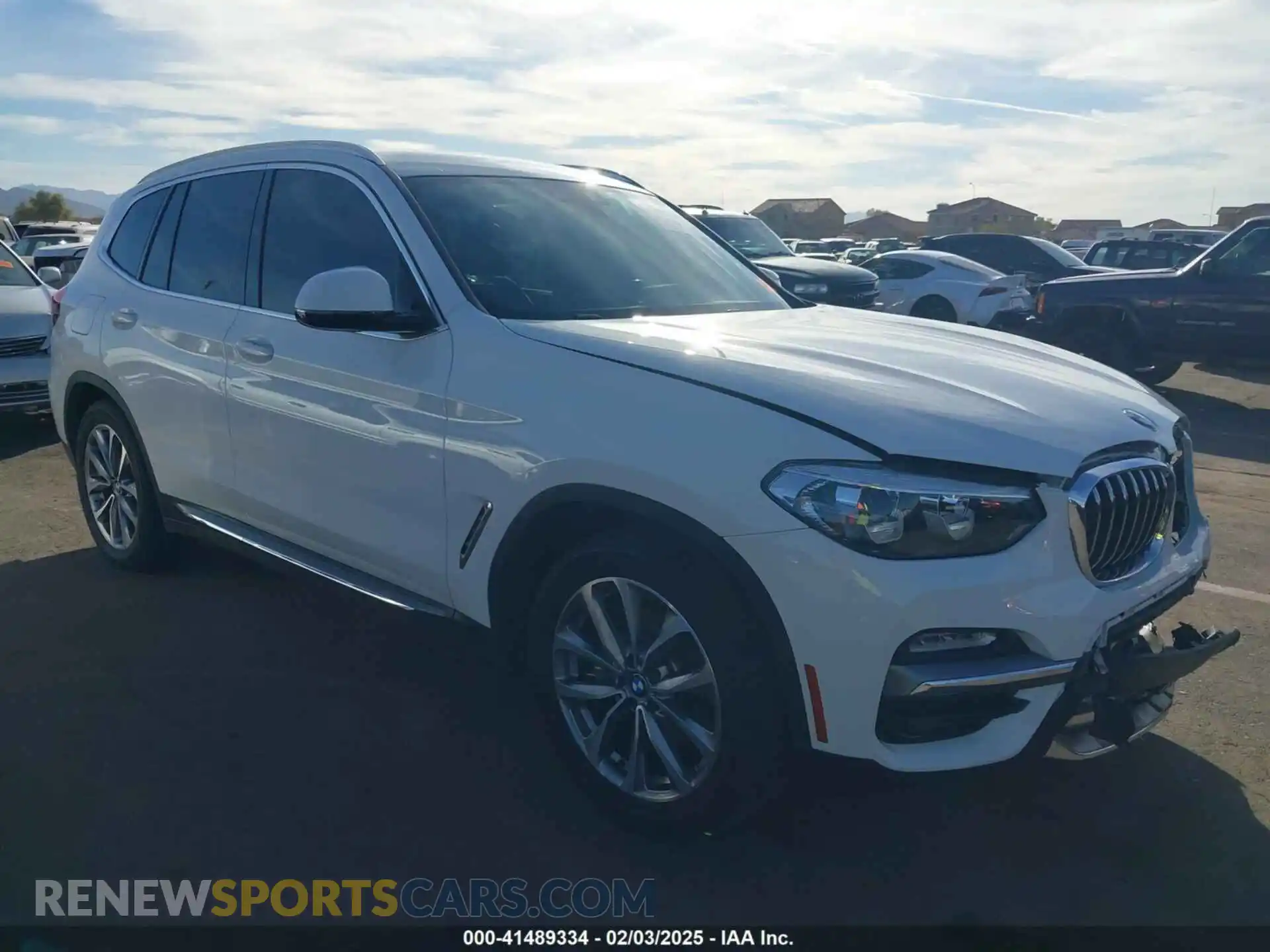 1 Photograph of a damaged car 5UXTR9C58KLP92008 BMW X3 2019
