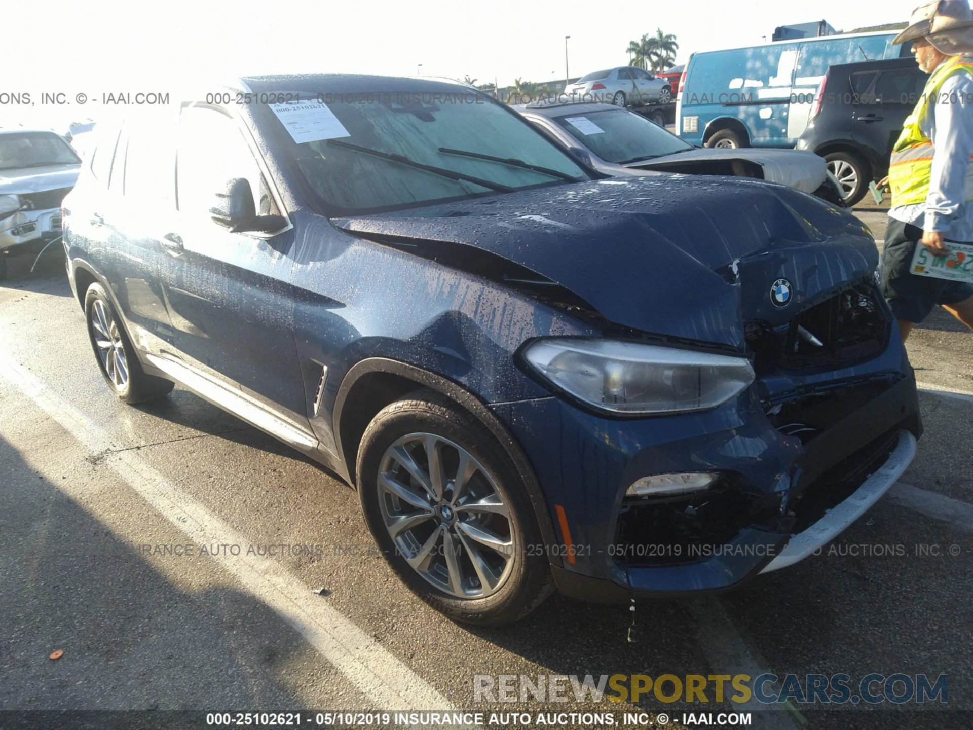 1 Photograph of a damaged car 5UXTR9C59KLE16954 BMW X3 2019
