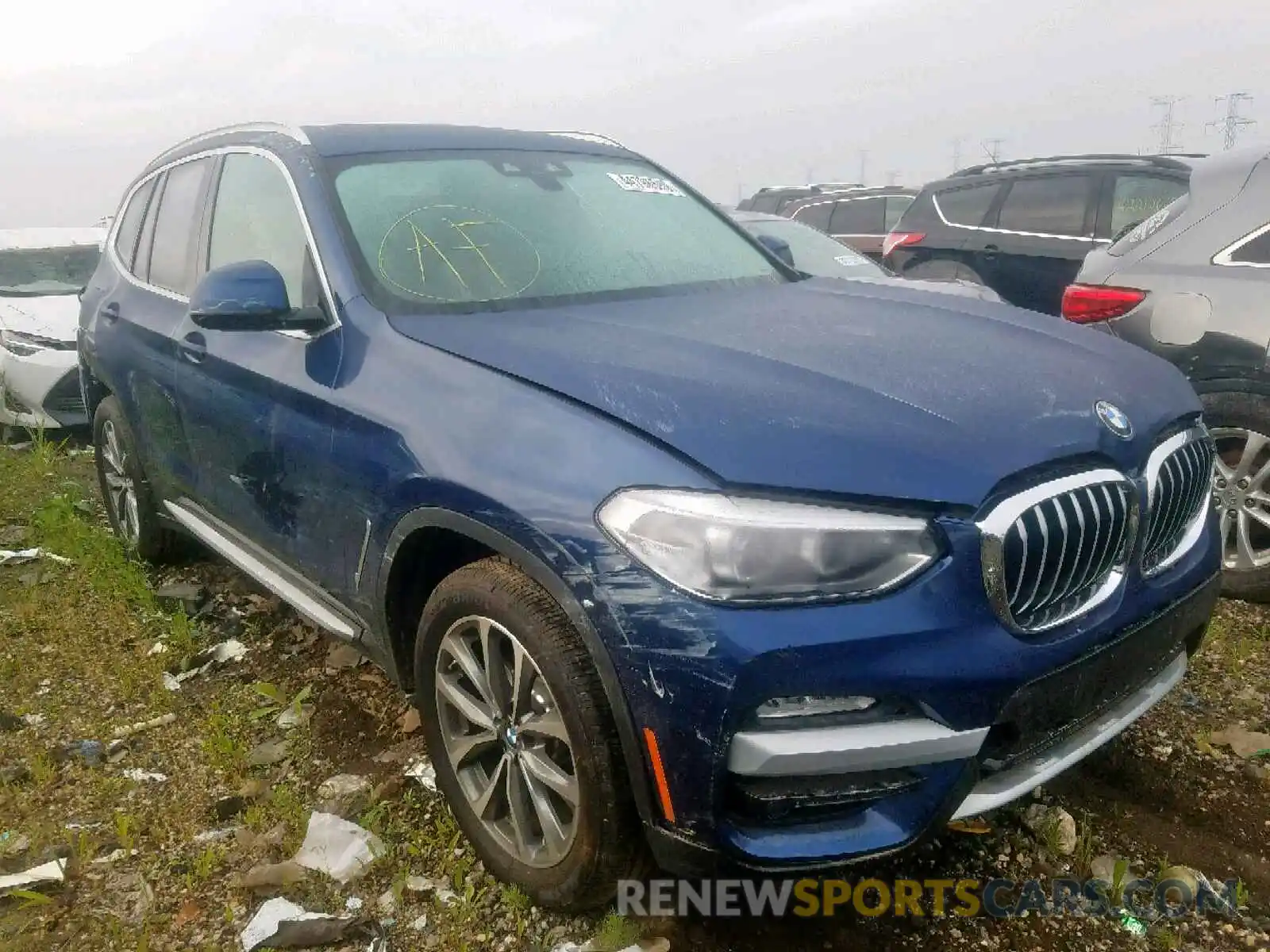 1 Photograph of a damaged car 5UXTR9C59KLP94379 BMW X3 2019