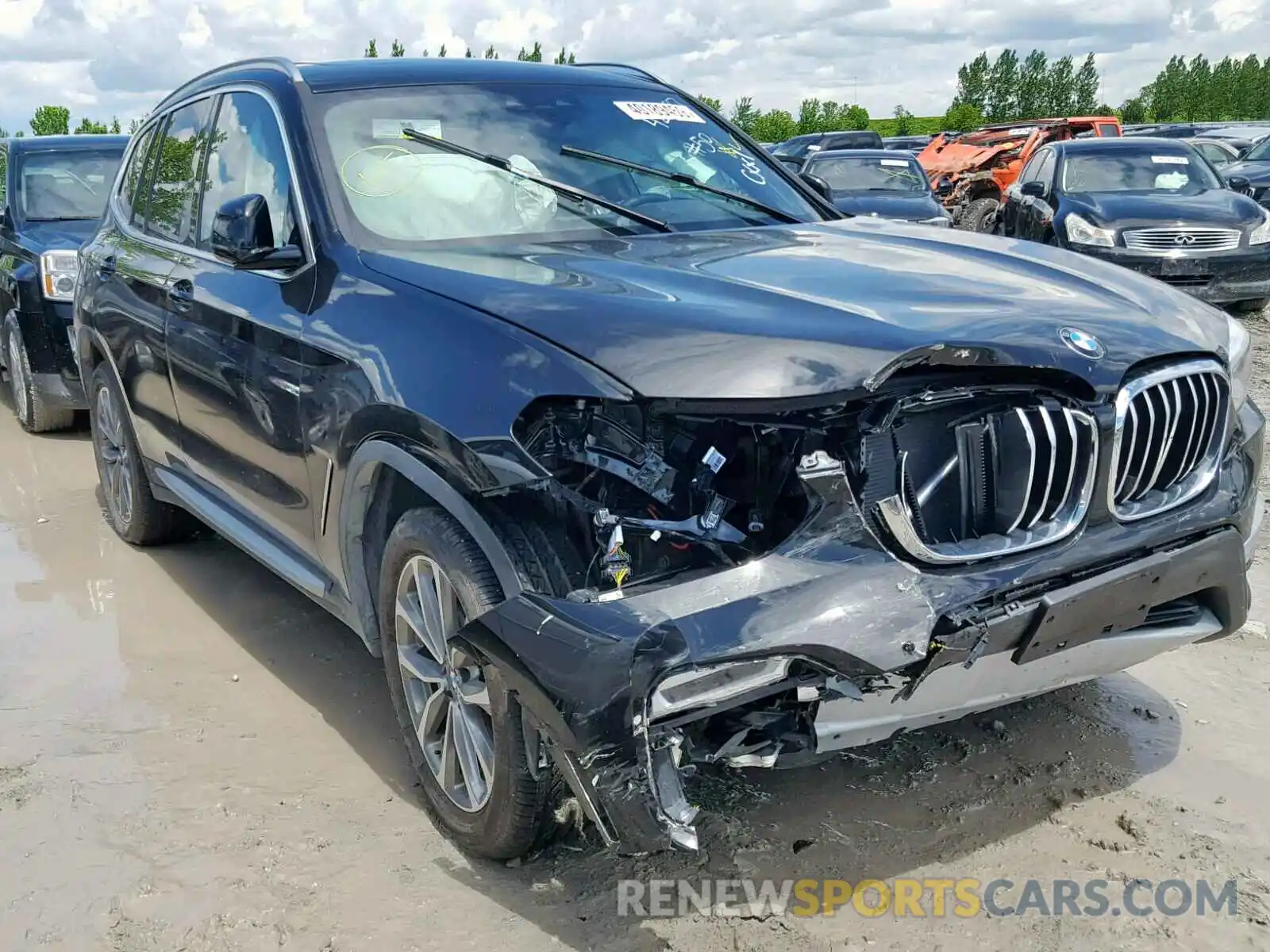 1 Photograph of a damaged car 5UXTR9C5XKLE11097 BMW X3 2019