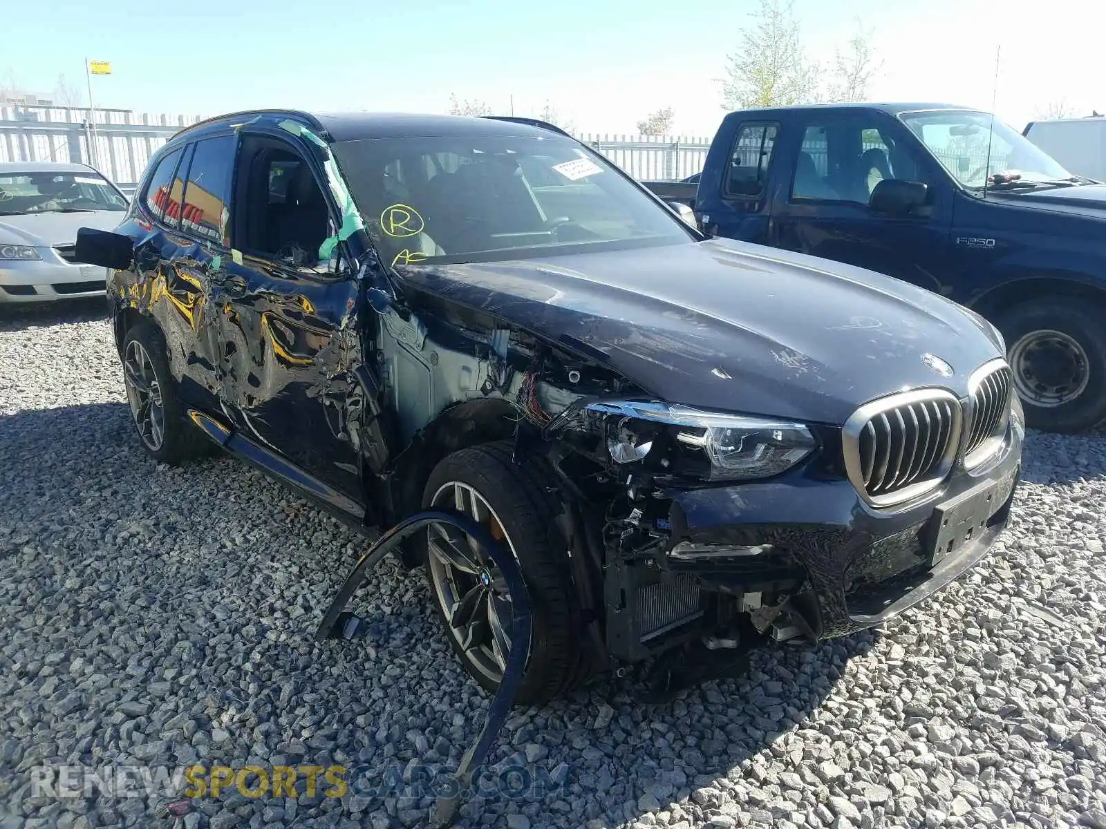 1 Photograph of a damaged car 5UXTS3C50K0Z07400 BMW X3 2019