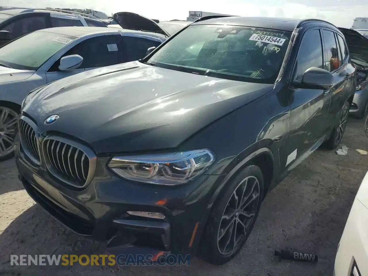 1 Photograph of a damaged car 5UXTS3C50K0Z08305 BMW X3 2019