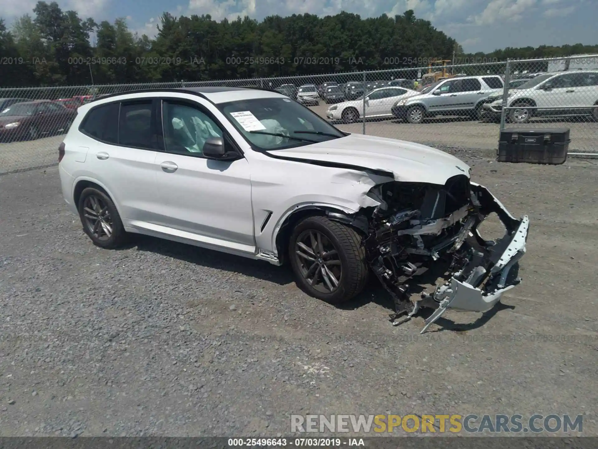 1 Photograph of a damaged car 5UXTS3C52K0Z08547 BMW X3 2019