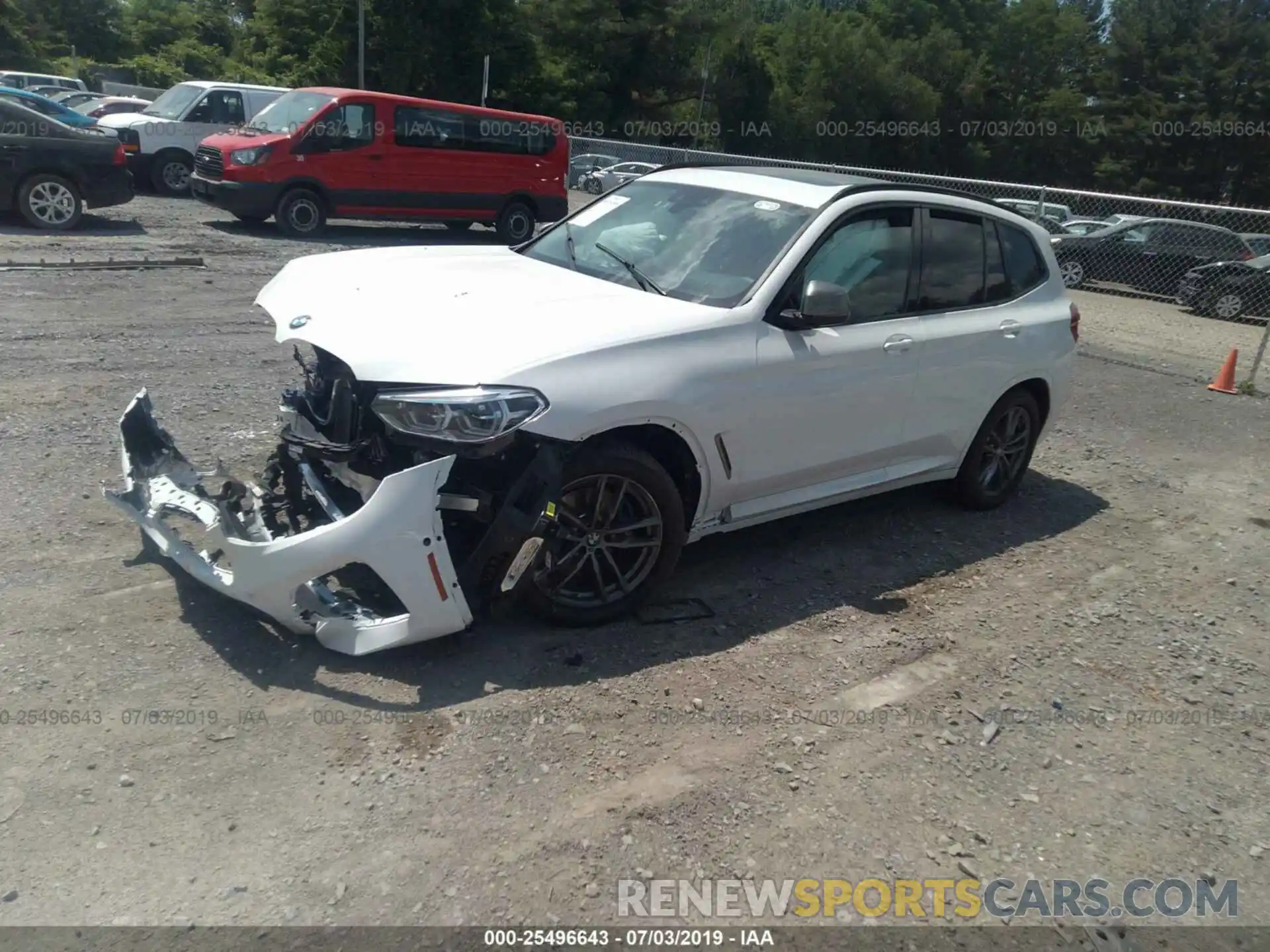 2 Photograph of a damaged car 5UXTS3C52K0Z08547 BMW X3 2019