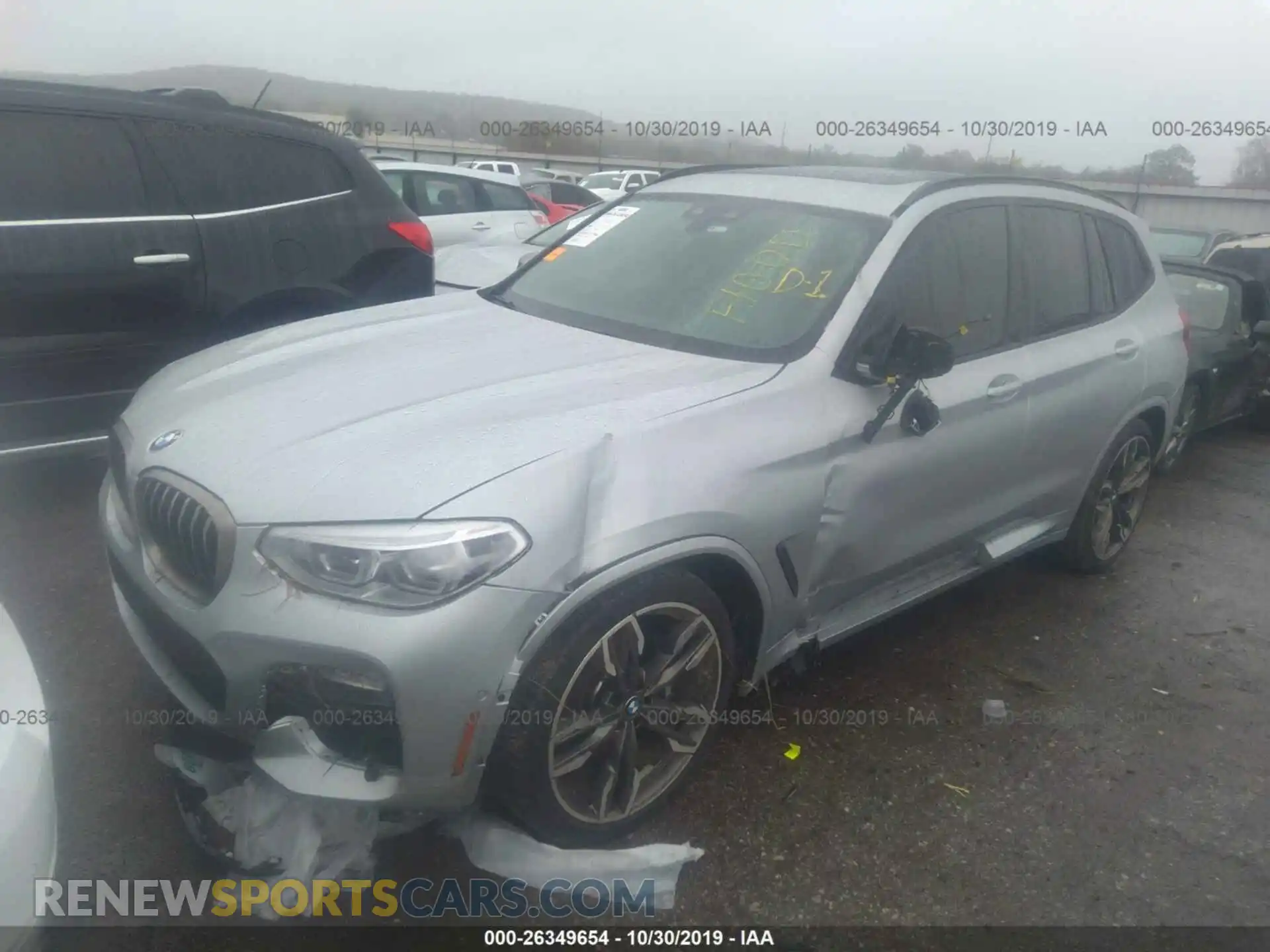 2 Photograph of a damaged car 5UXTS3C53K0Z02935 BMW X3 2019