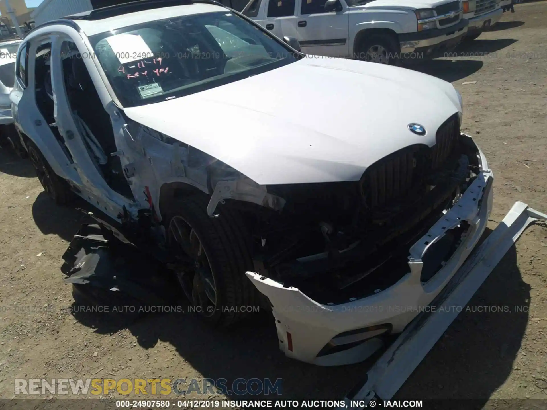 1 Photograph of a damaged car 5UXTS3C53K0Z07150 BMW X3 2019