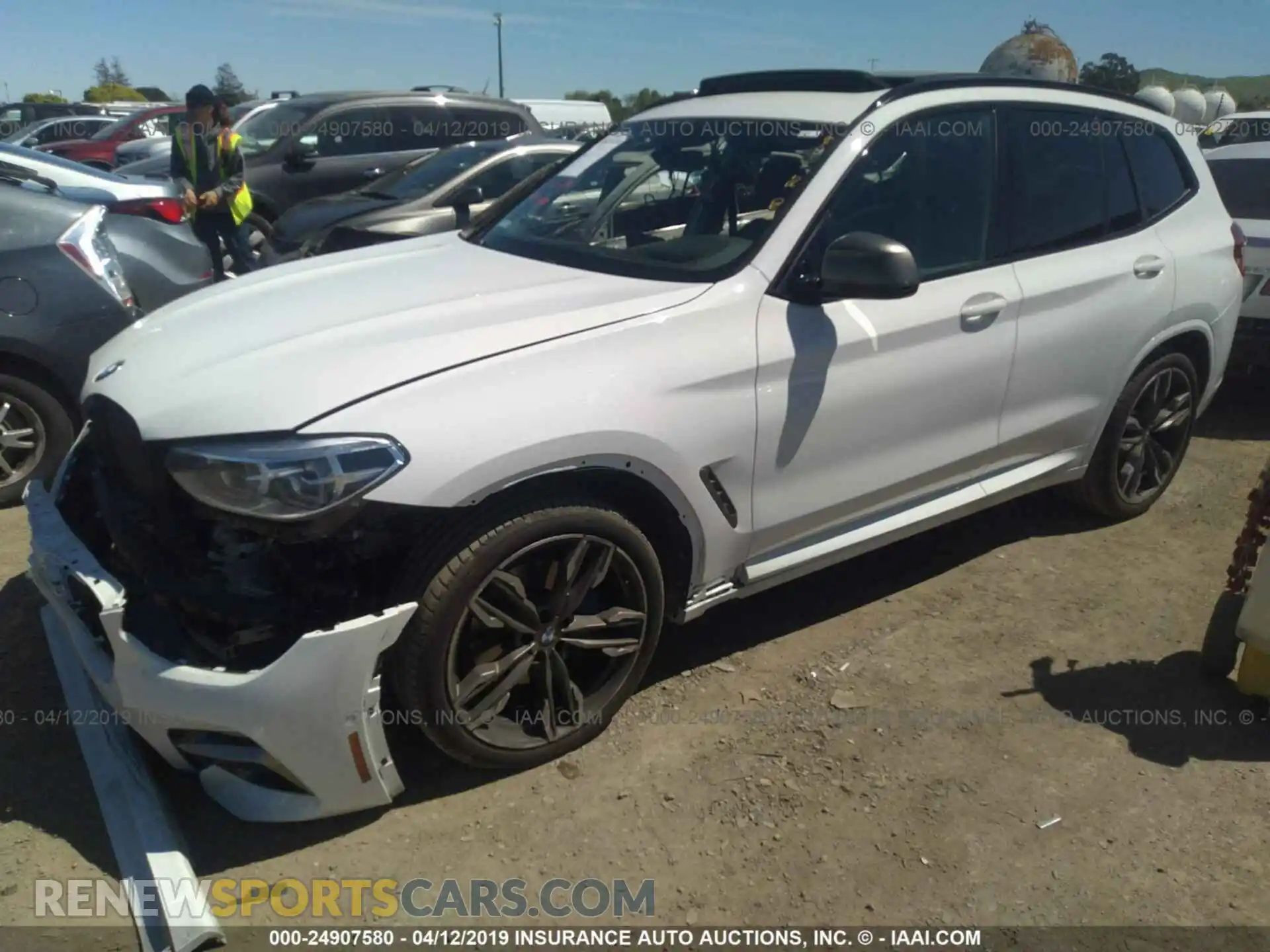 2 Photograph of a damaged car 5UXTS3C53K0Z07150 BMW X3 2019