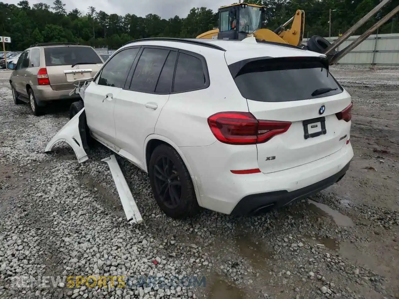 3 fotografías del automóvil dañado 5UXTS3C53K0Z09111 BMW X3 2019