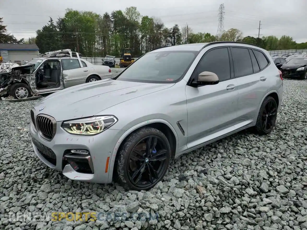 1 Photograph of a damaged car 5UXTS3C55K0Z07974 BMW X3 2019