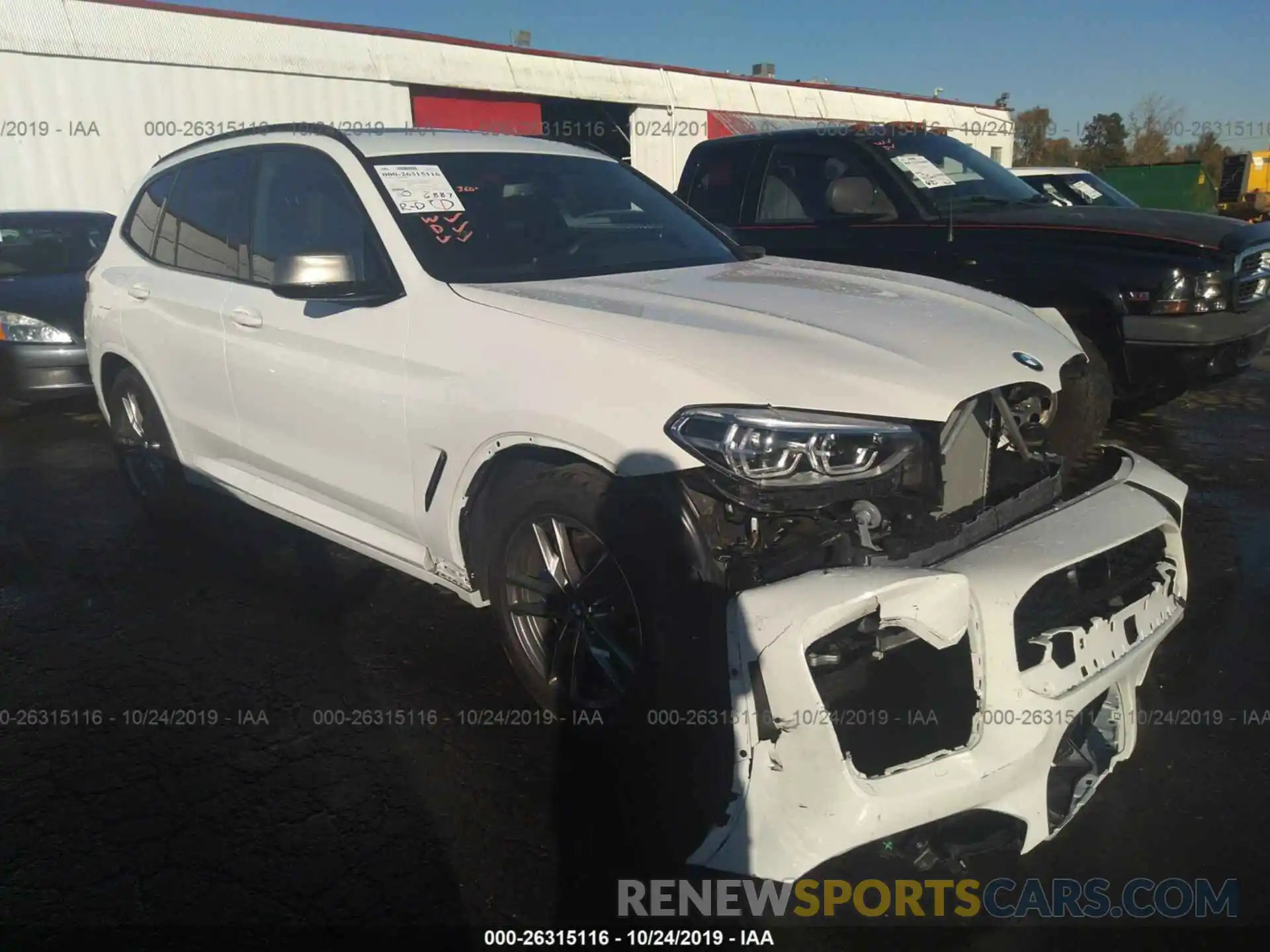 1 Photograph of a damaged car 5UXTS3C56K0Z08017 BMW X3 2019
