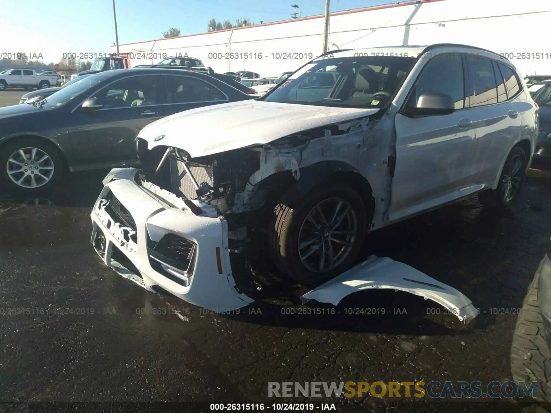 2 Photograph of a damaged car 5UXTS3C56K0Z08017 BMW X3 2019