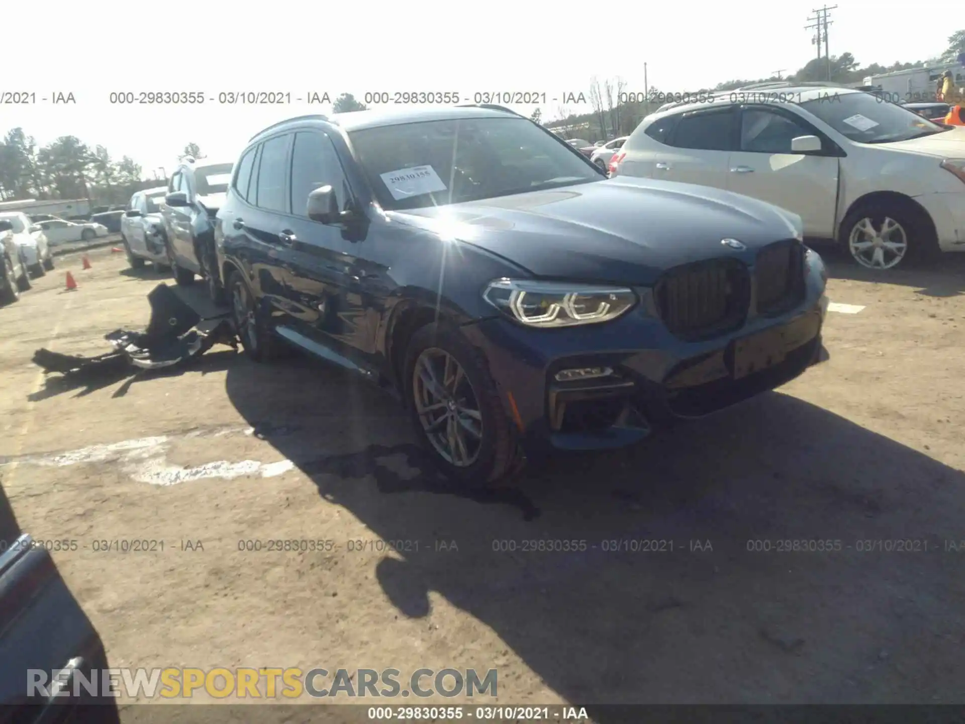 1 Photograph of a damaged car 5UXTS3C57K0Z07619 BMW X3 2019