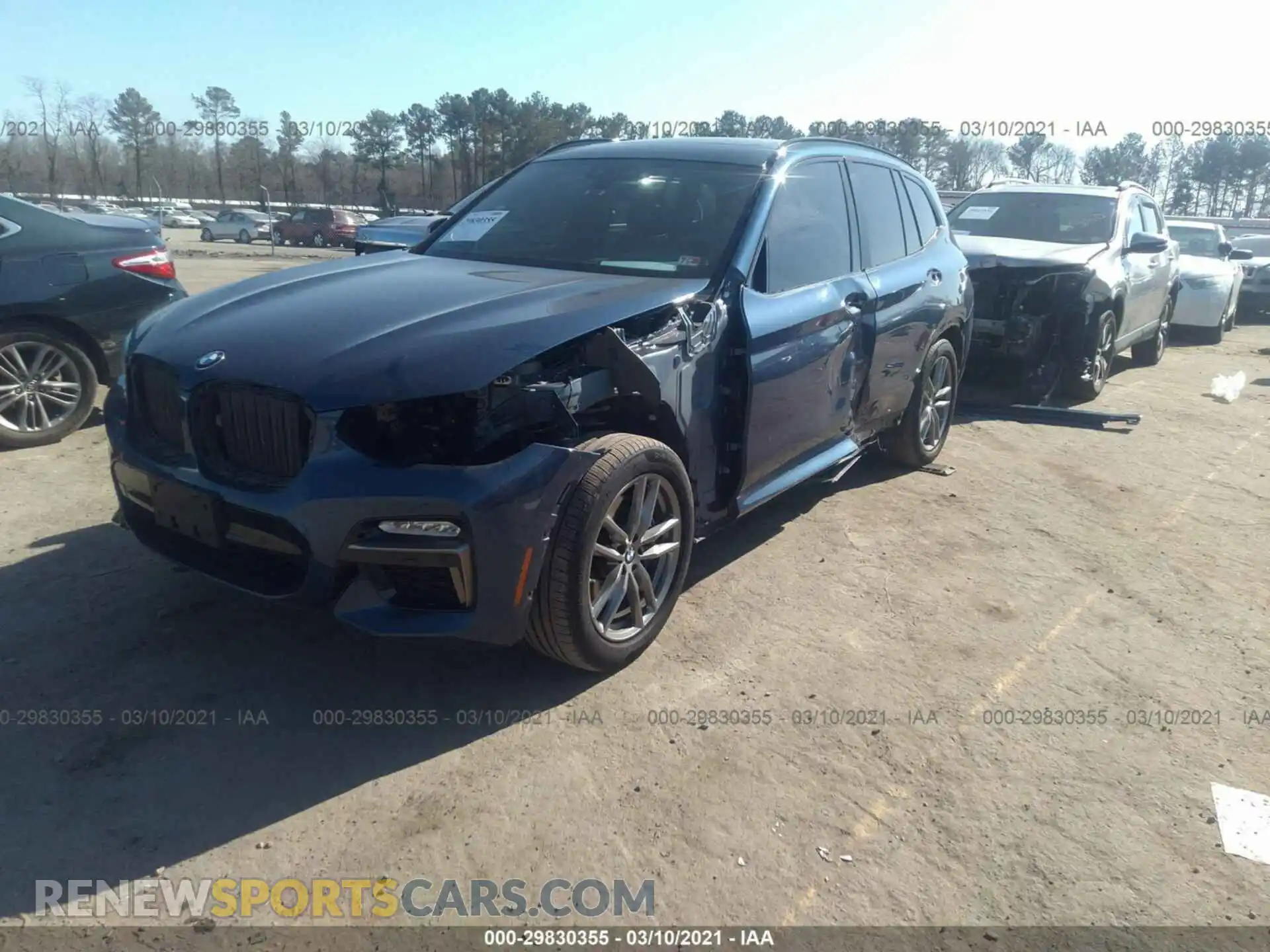 2 Photograph of a damaged car 5UXTS3C57K0Z07619 BMW X3 2019