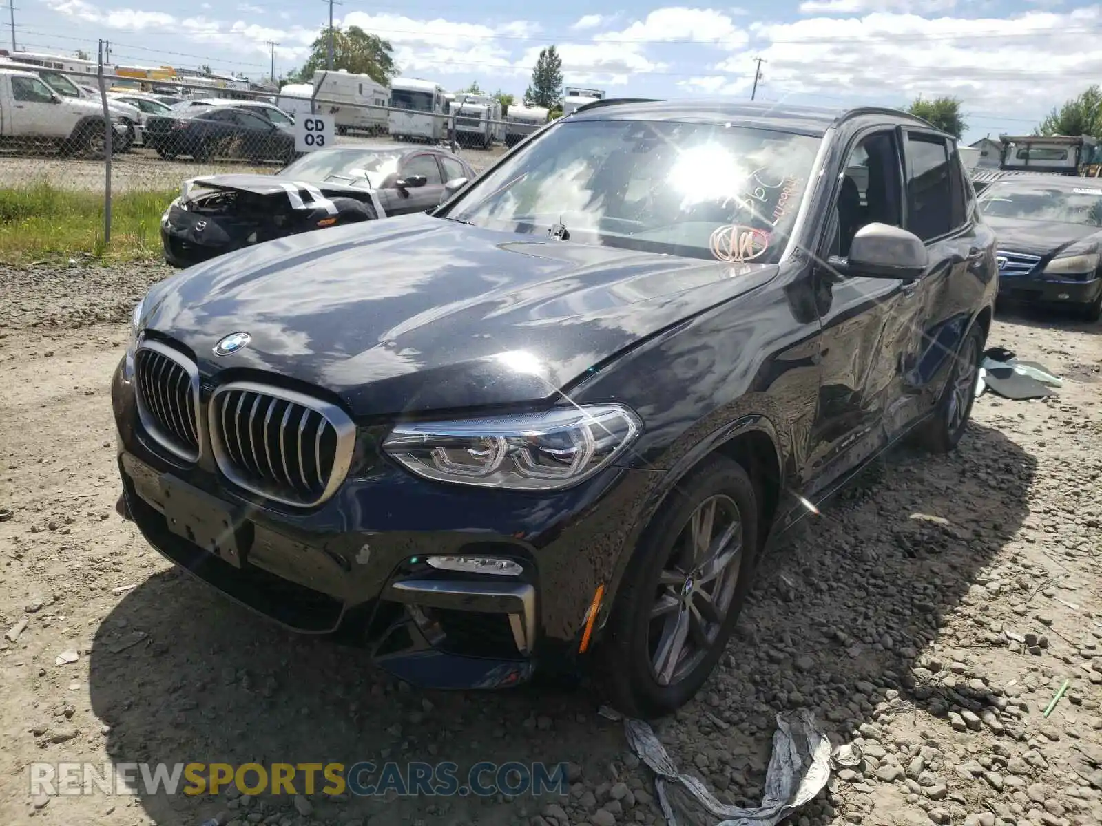 2 Photograph of a damaged car 5UXTS3C57KLR72825 BMW X3 2019