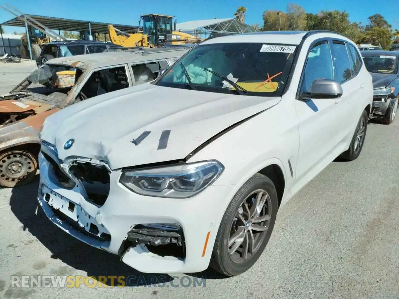2 Photograph of a damaged car 5UXTS3C58K0Z02932 BMW X3 2019