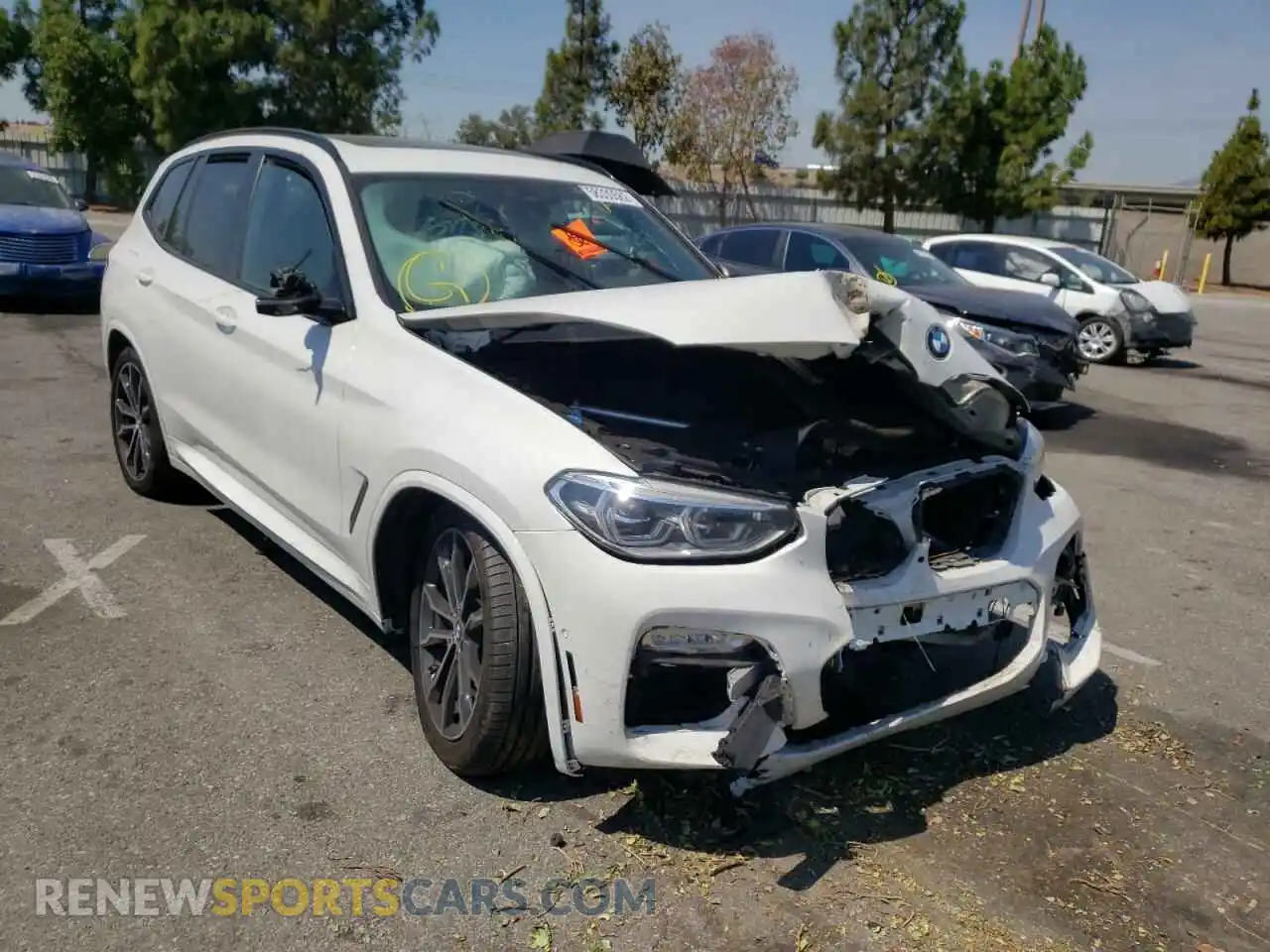 1 Photograph of a damaged car 5UXTS3C58K0Z05779 BMW X3 2019