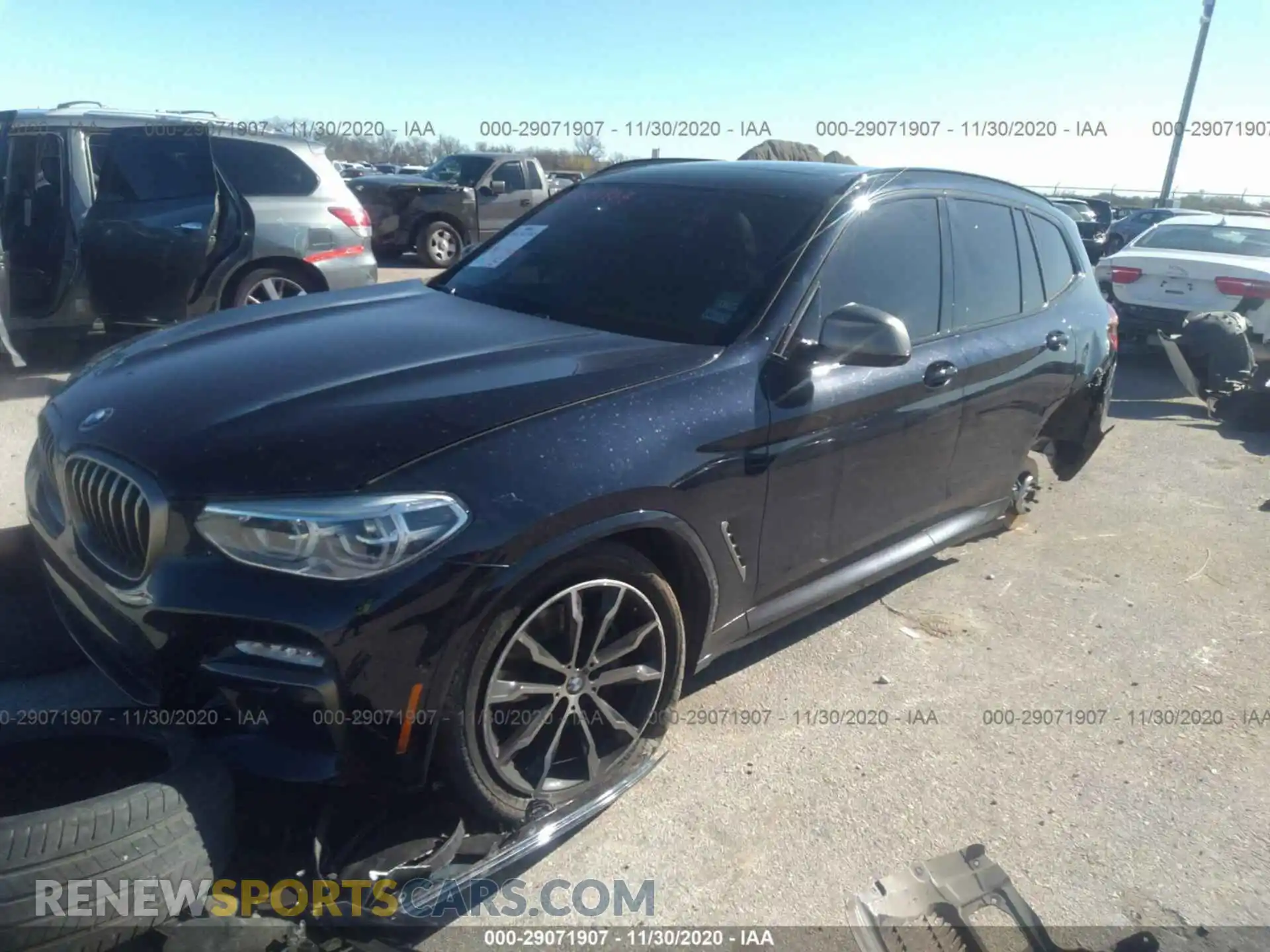2 Photograph of a damaged car 5UXTS3C58K0Z06205 BMW X3 2019