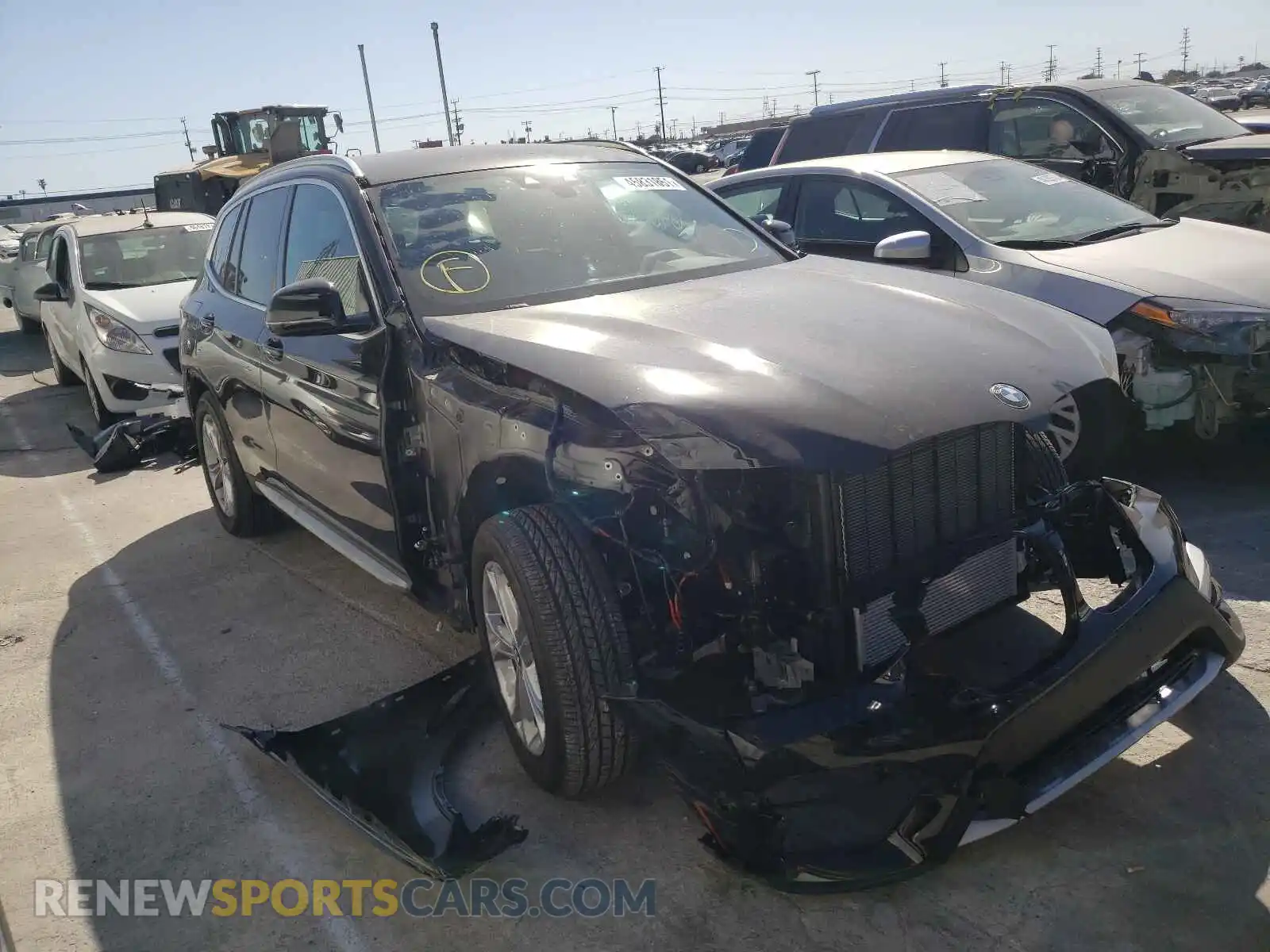 1 Photograph of a damaged car 5UXTS1C07L9D25061 BMW X3 2020