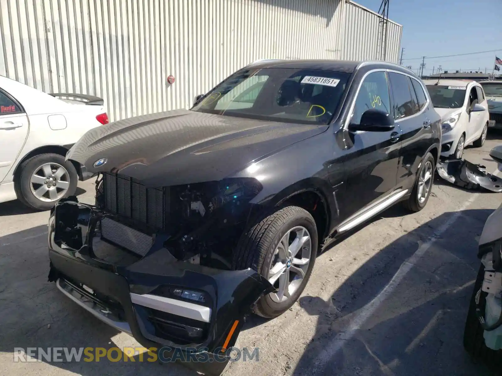 2 Photograph of a damaged car 5UXTS1C07L9D25061 BMW X3 2020
