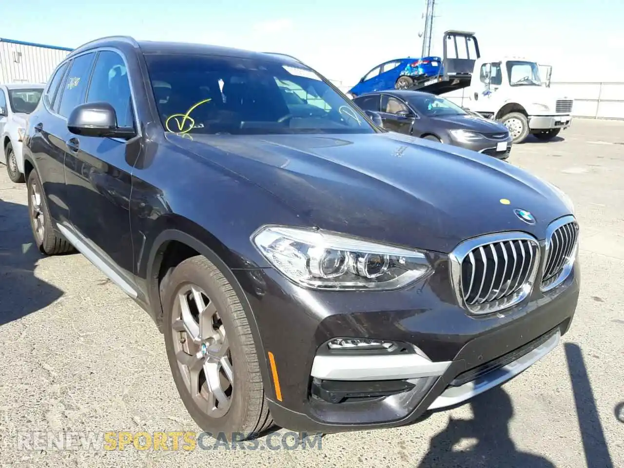 1 Photograph of a damaged car 5UXTS1C08L9D33671 BMW X3 2020