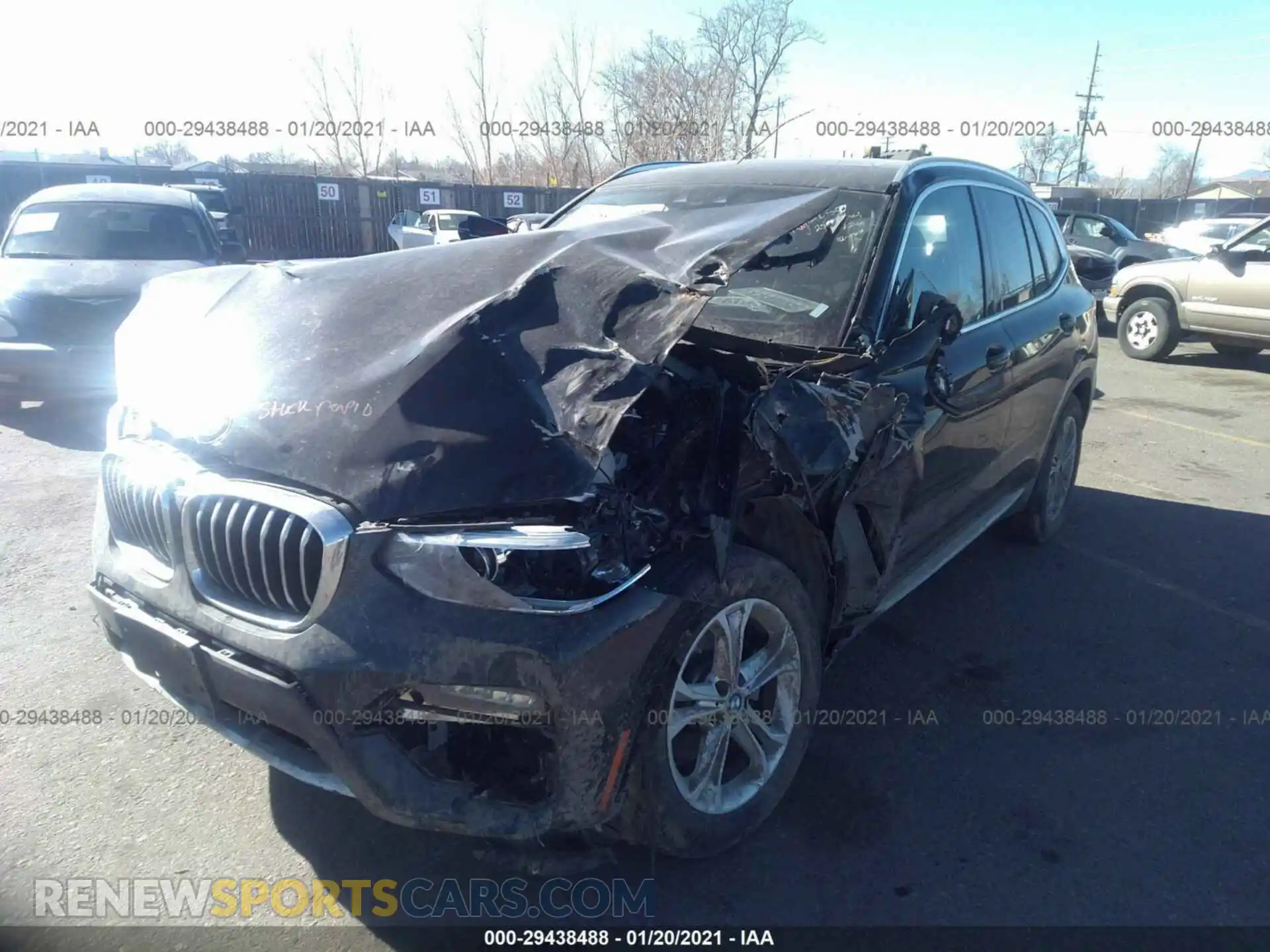 2 Photograph of a damaged car 5UXTY3C01L9B57718 BMW X3 2020