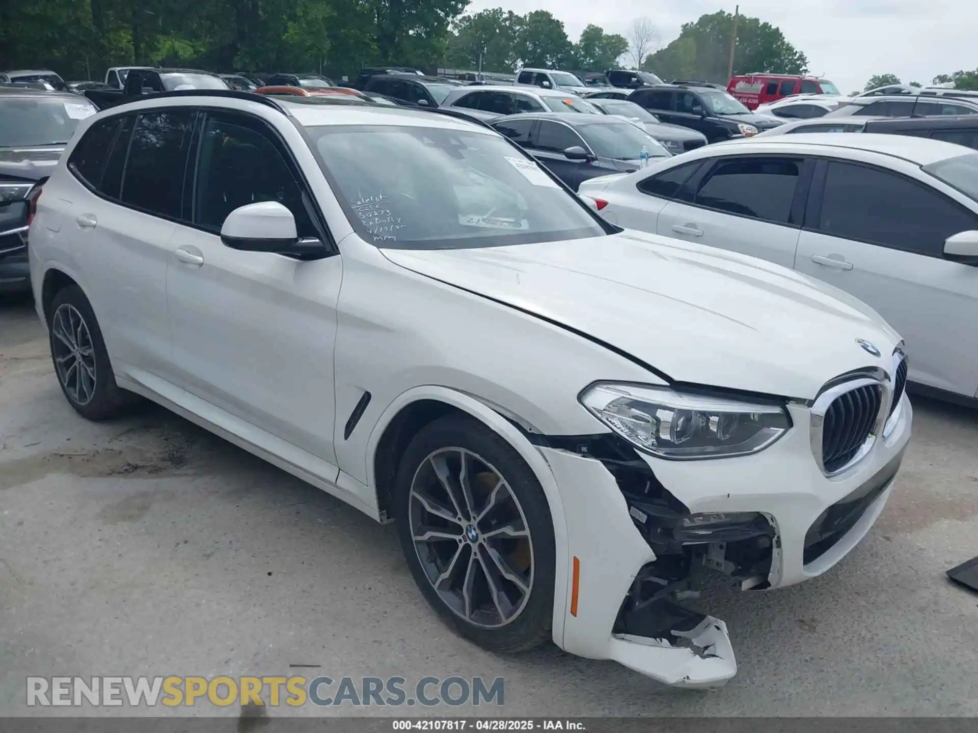 1 Photograph of a damaged car 5UXTY3C01L9C44244 BMW X3 2020