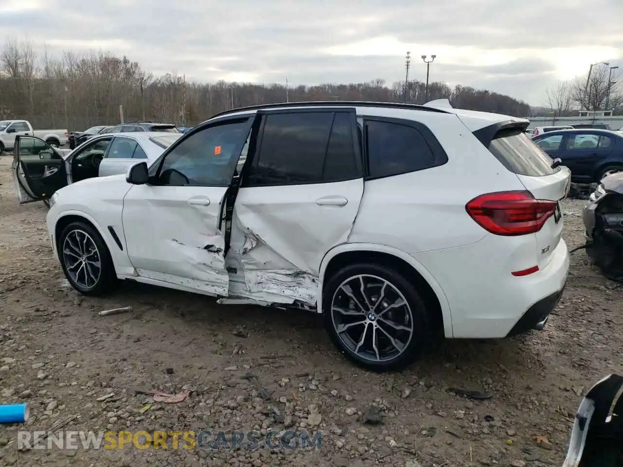 2 fotografías del automóvil dañado 5UXTY3C01L9D19900 BMW X3 2020