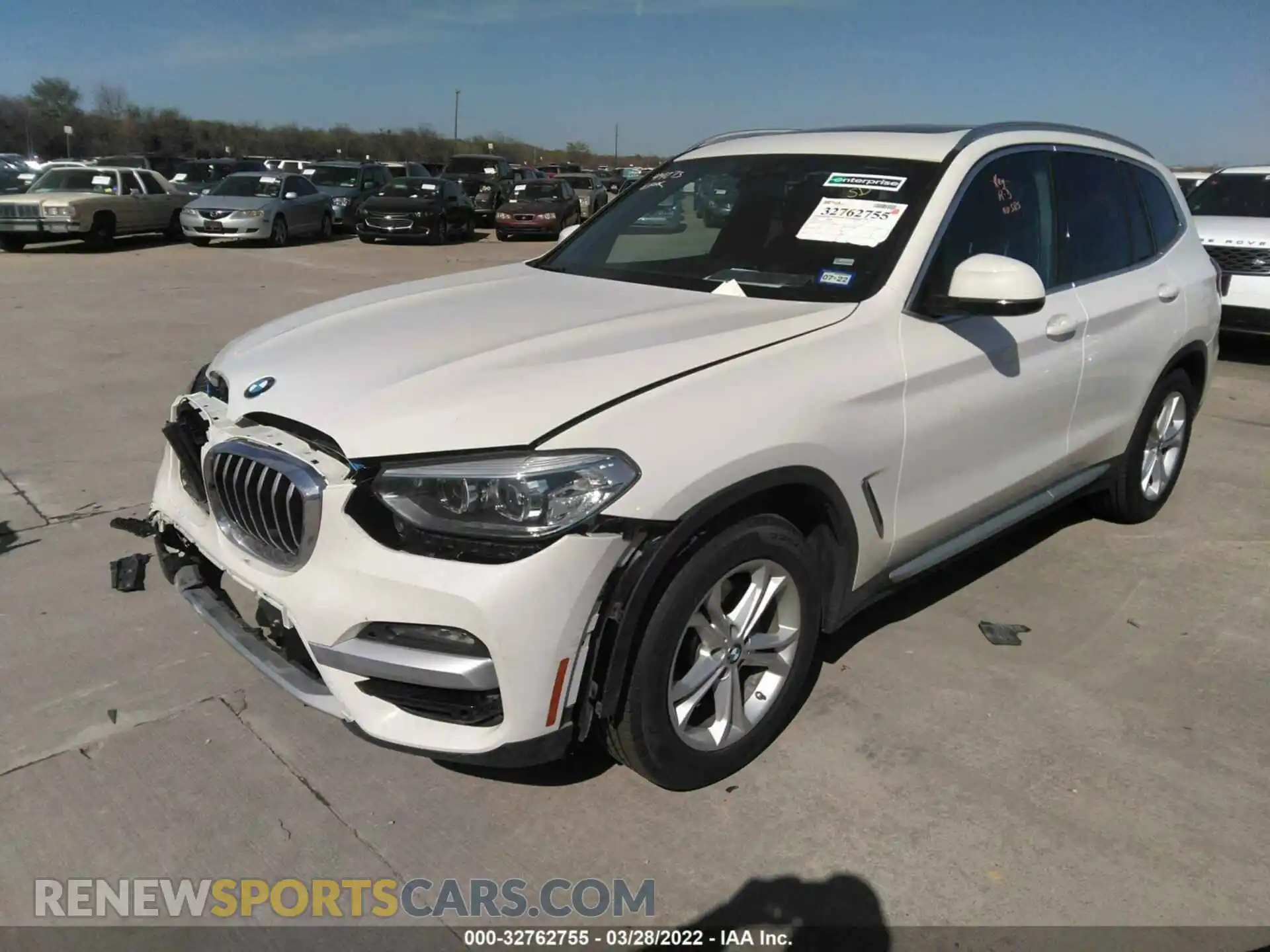 2 Photograph of a damaged car 5UXTY3C01LLE55236 BMW X3 2020