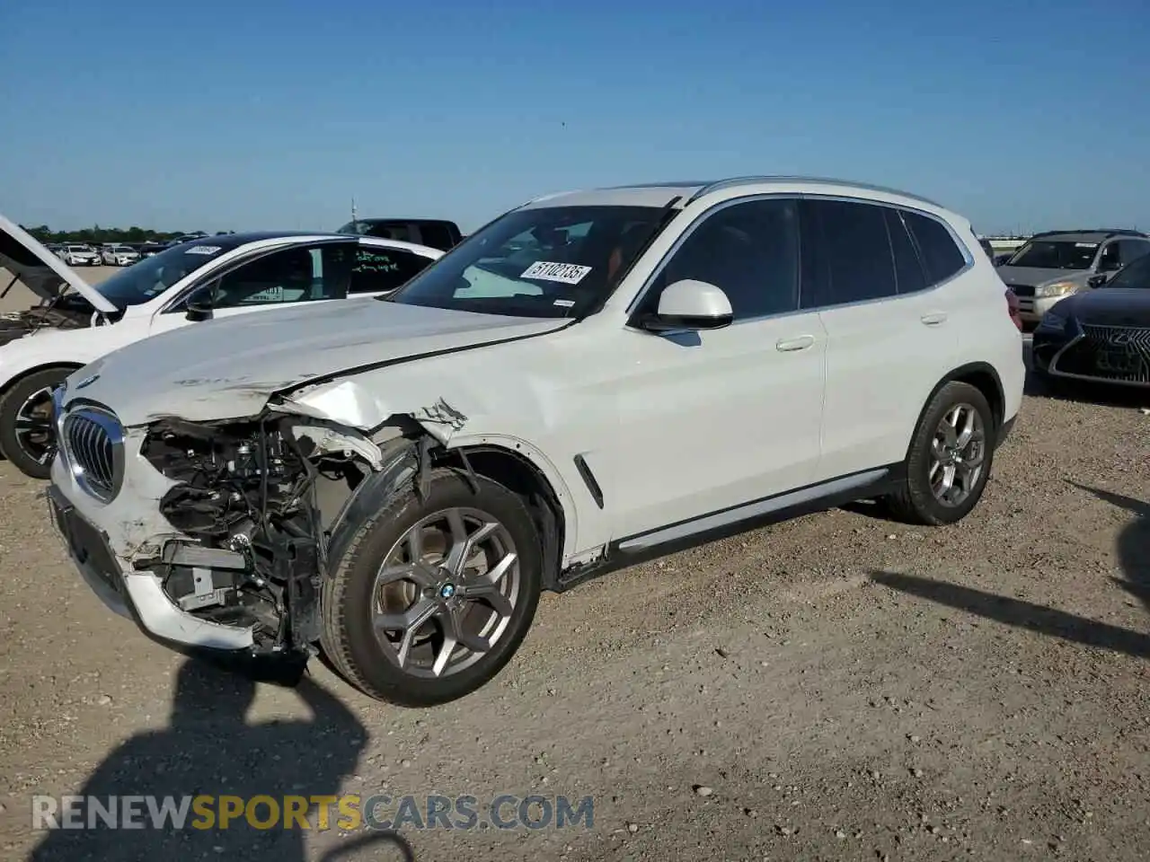 1 Photograph of a damaged car 5UXTY3C01LLU70834 BMW X3 2020