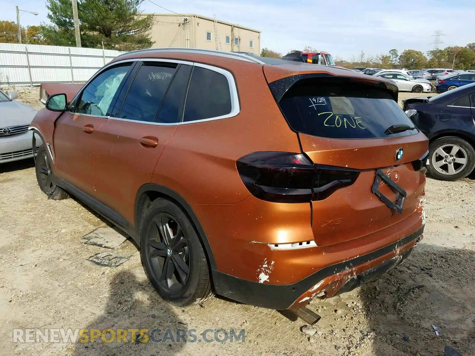 3 Photograph of a damaged car 5UXTY3C02L9B96978 BMW X3 2020