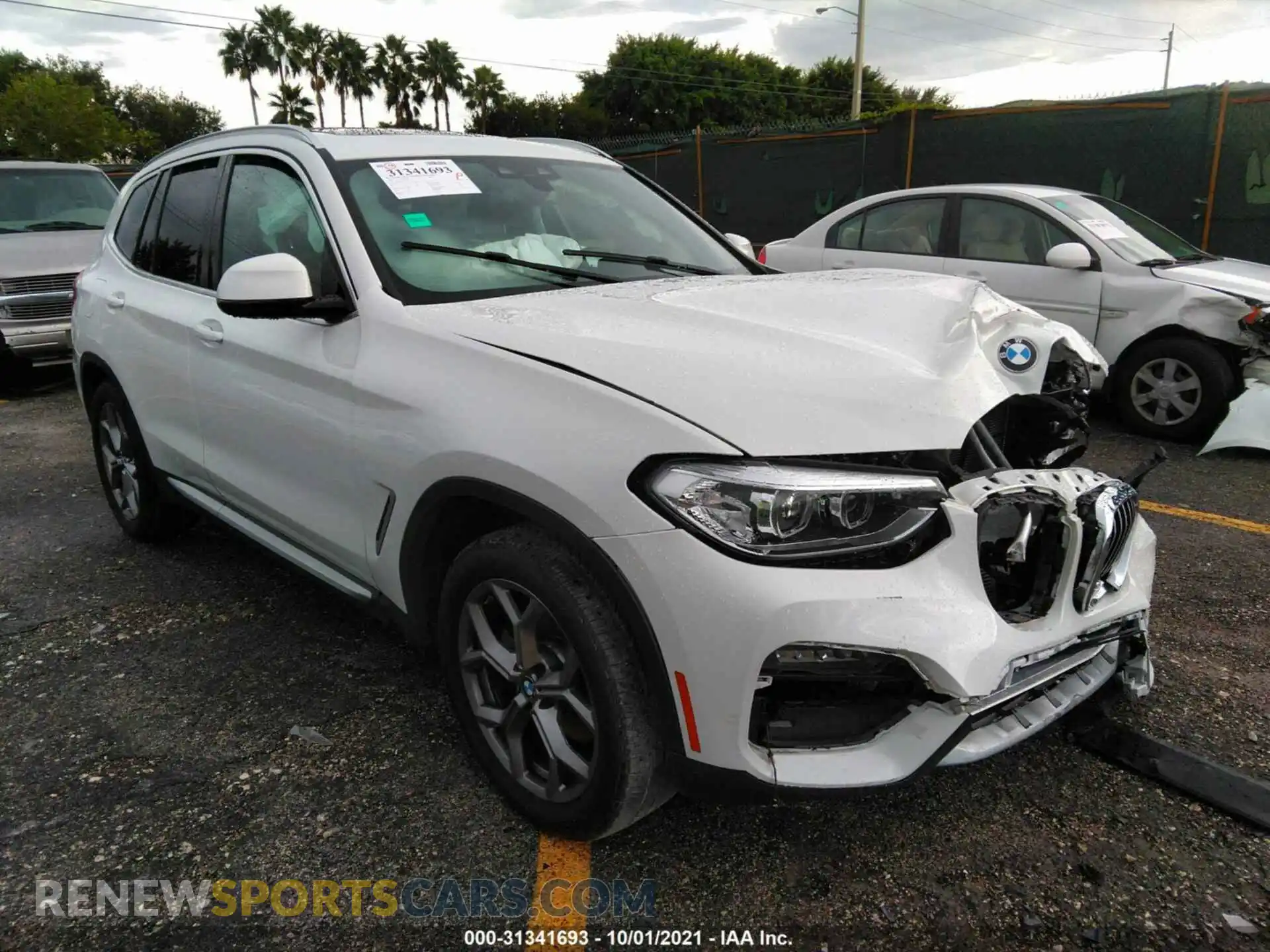 1 Photograph of a damaged car 5UXTY3C02L9C98622 BMW X3 2020